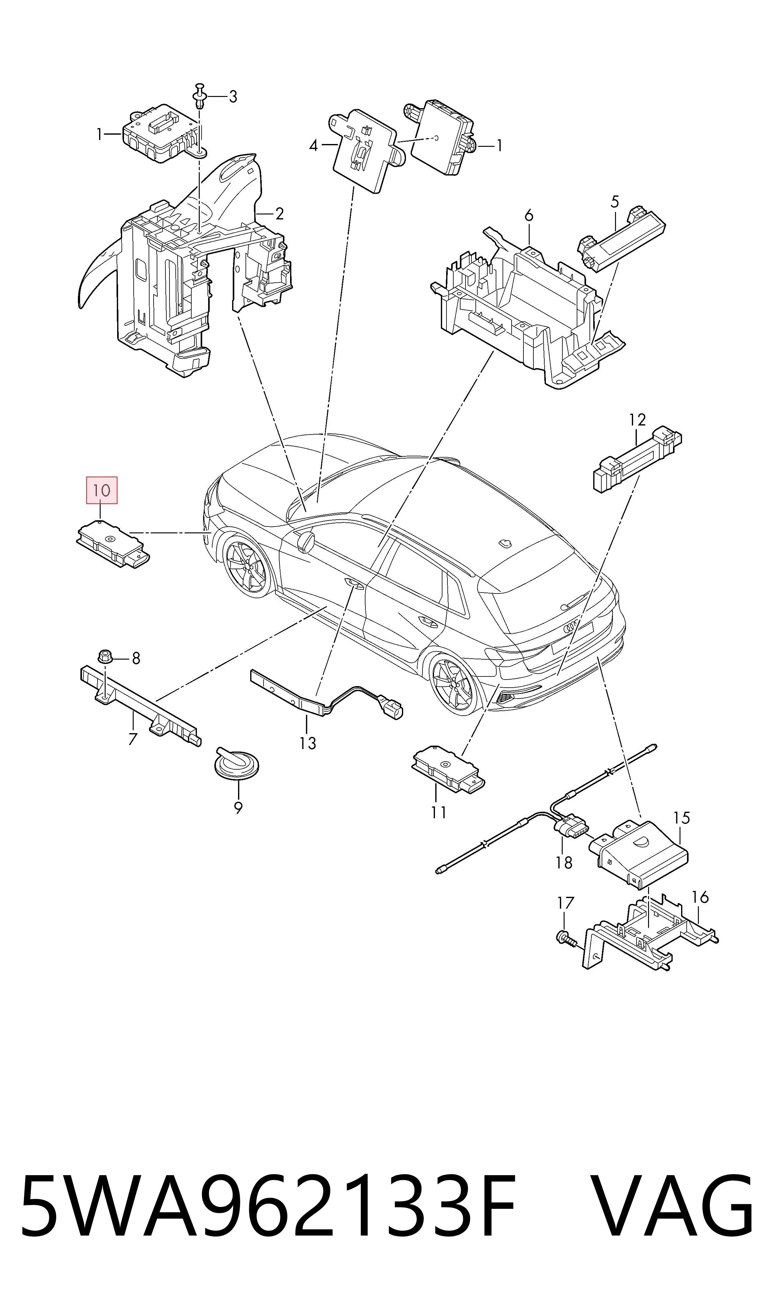 5WA962133F VAG Antena