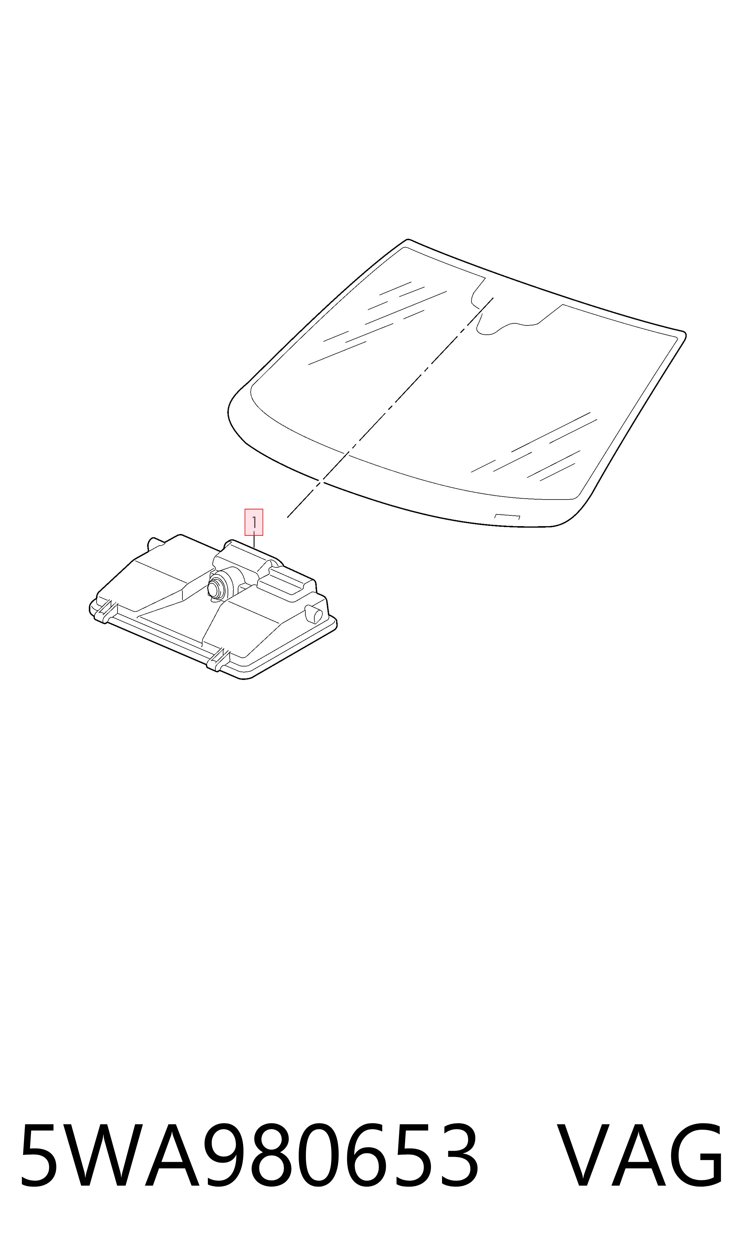 5WA980653 VAG Câmara do sistema para asseguramento de visibilidade