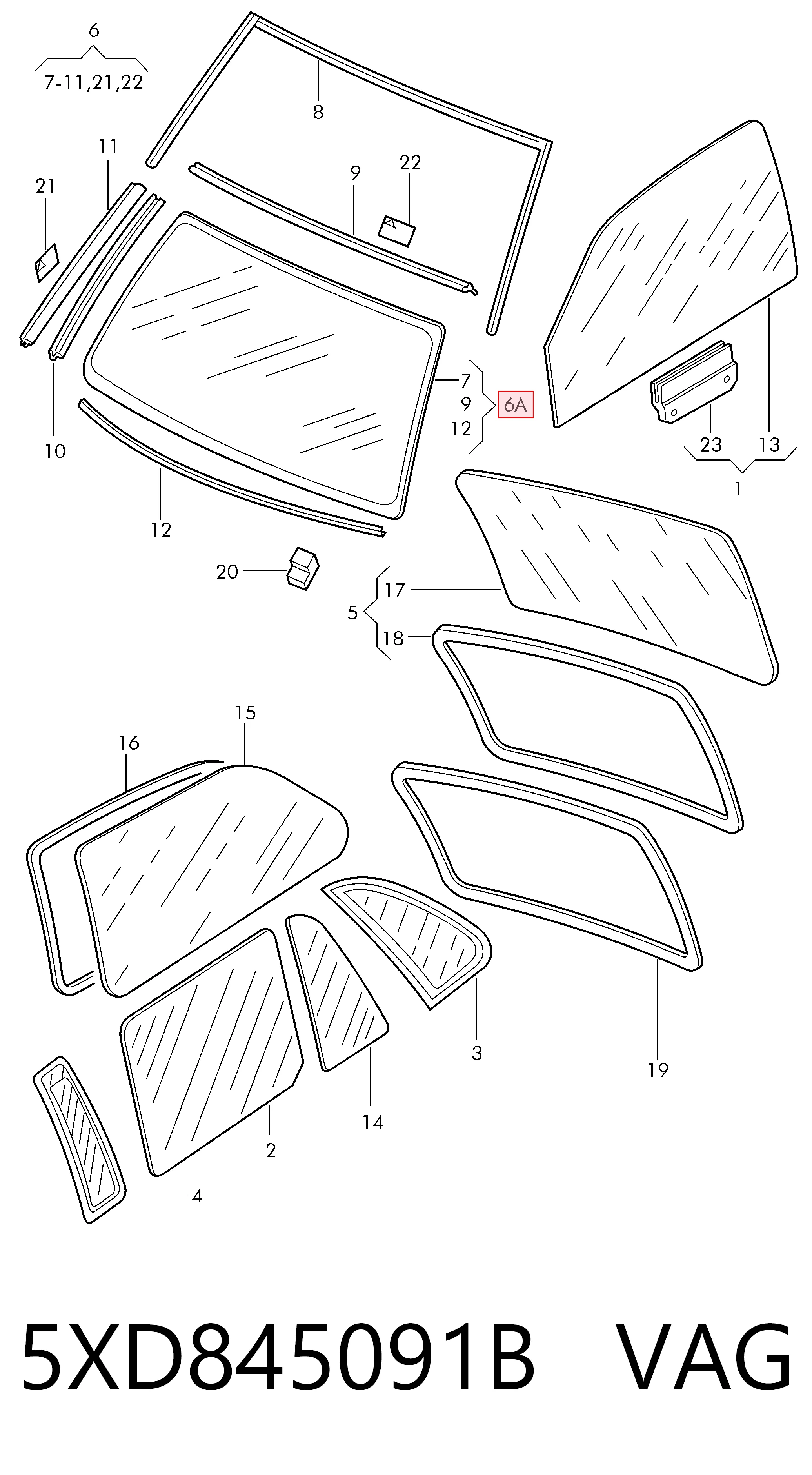 5XD845091B VAG