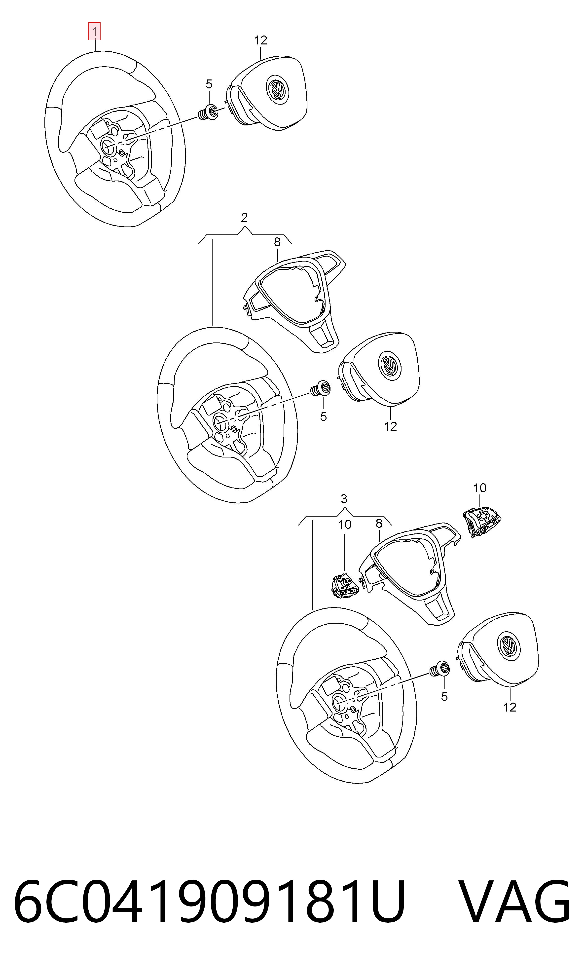 6C041909181U VAG