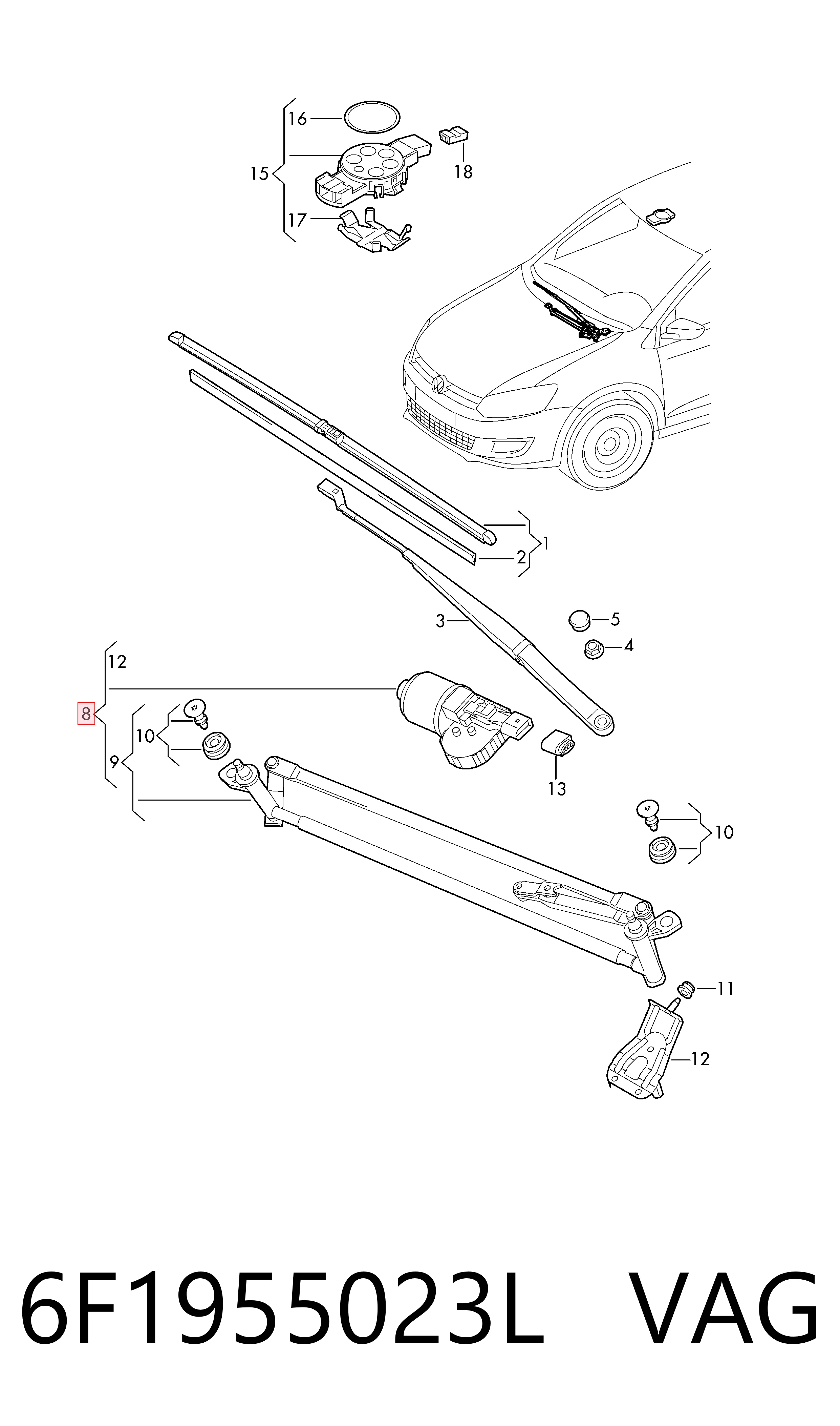 Trapézio de limpador pára-brisas Seat Ibiza preço, a partir de 67,66 USD
