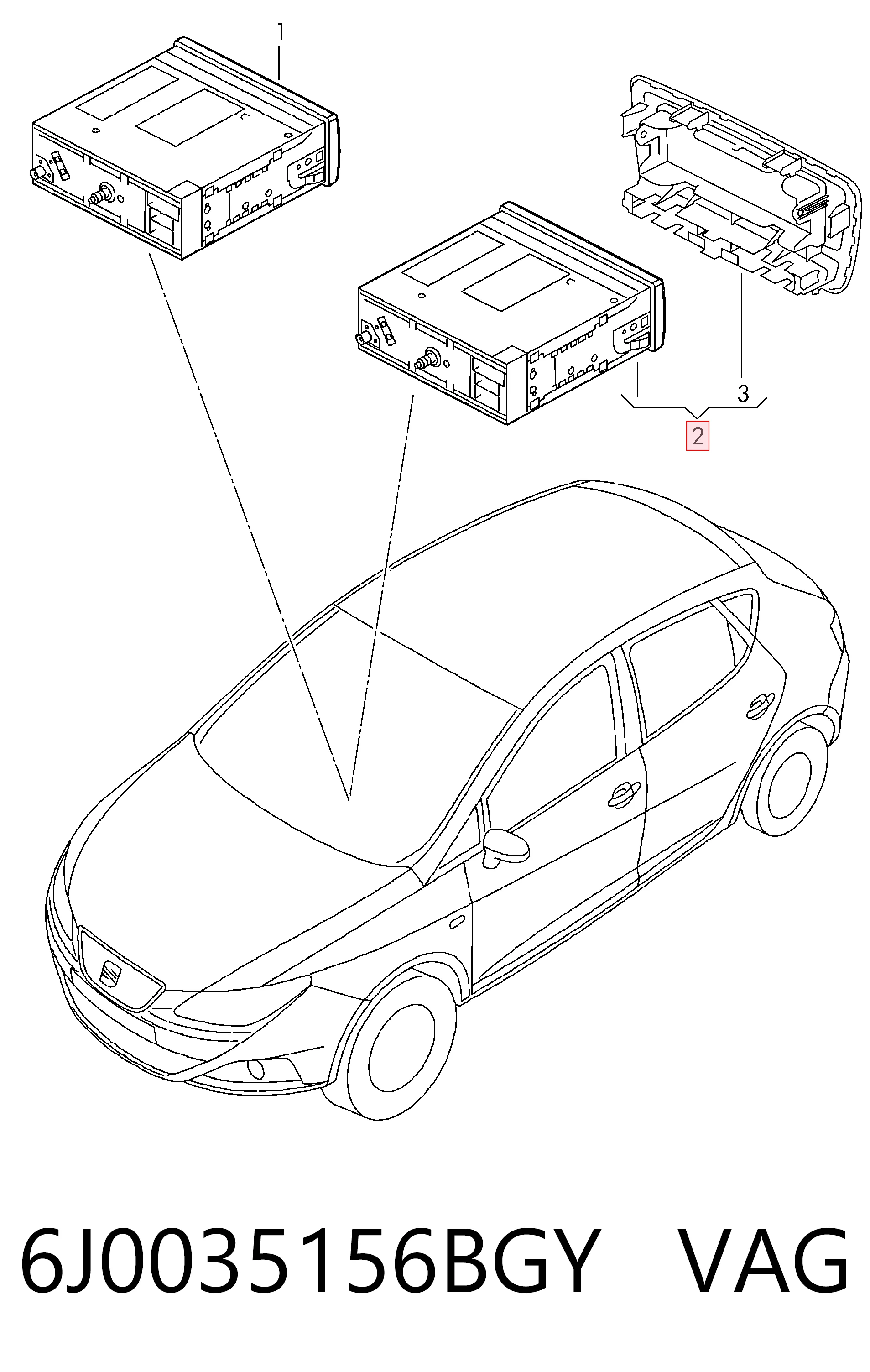 Compre Aparelhagem de som (rádio AM/FM) Seat Ibiza 4