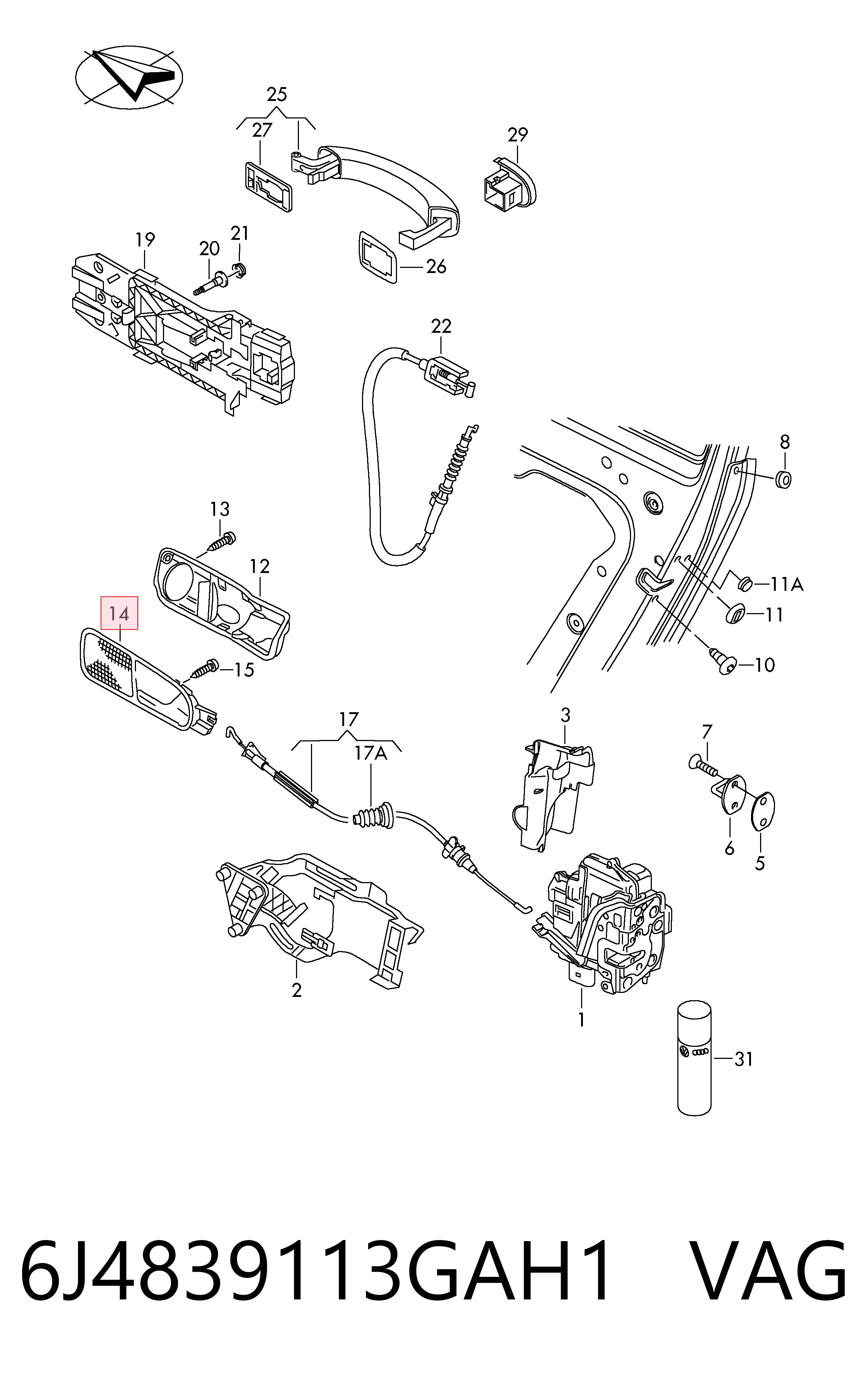 6J4839113GAH1 VAG