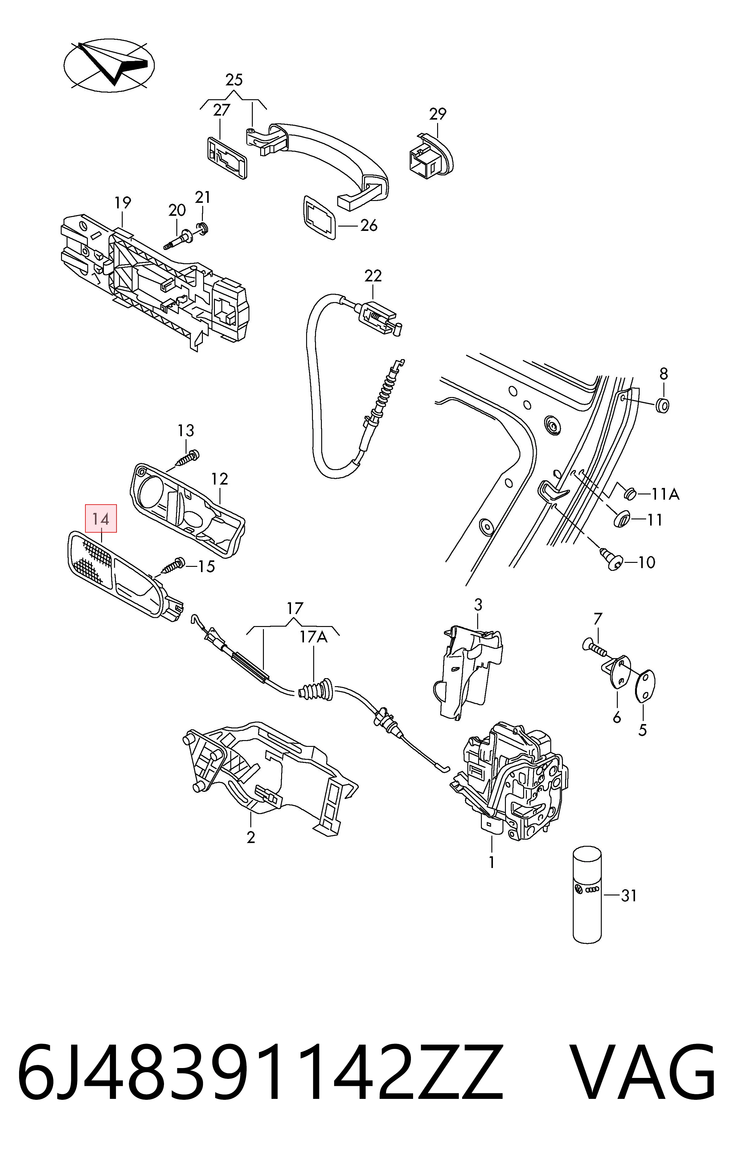 6J48391142ZZ VAG