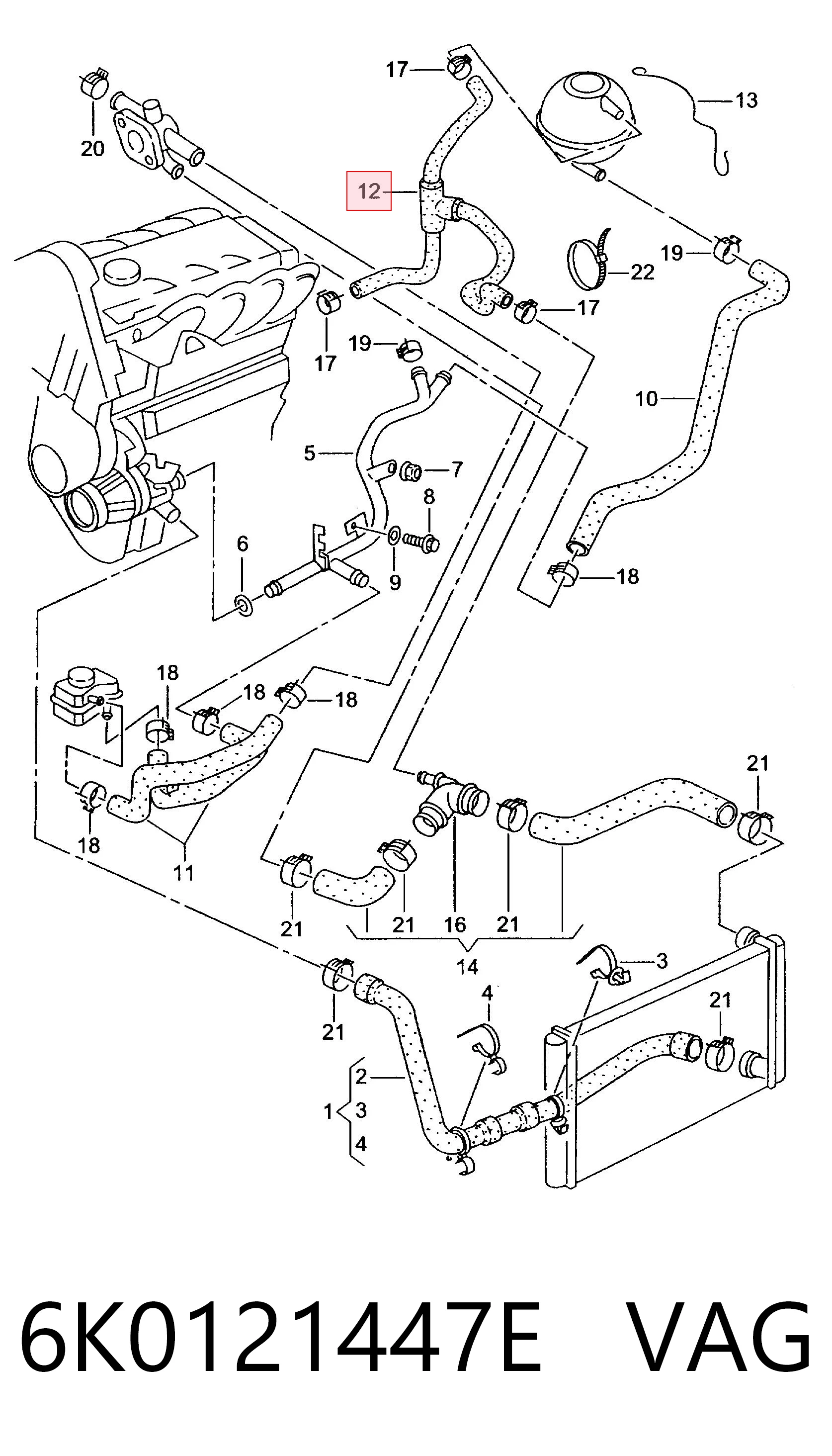 6K0121447E VAG