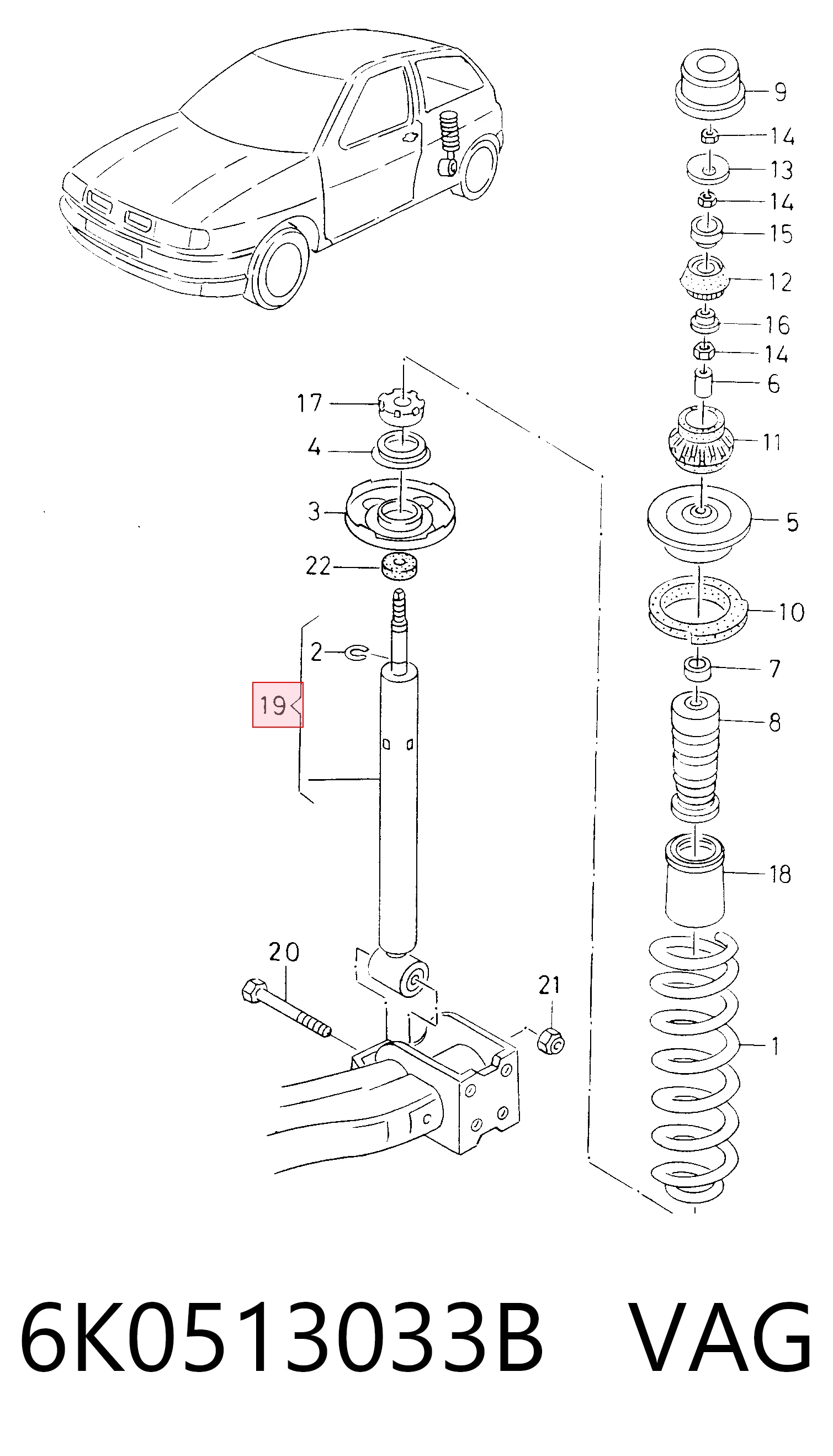  para Seat Ibiza II (6K1)