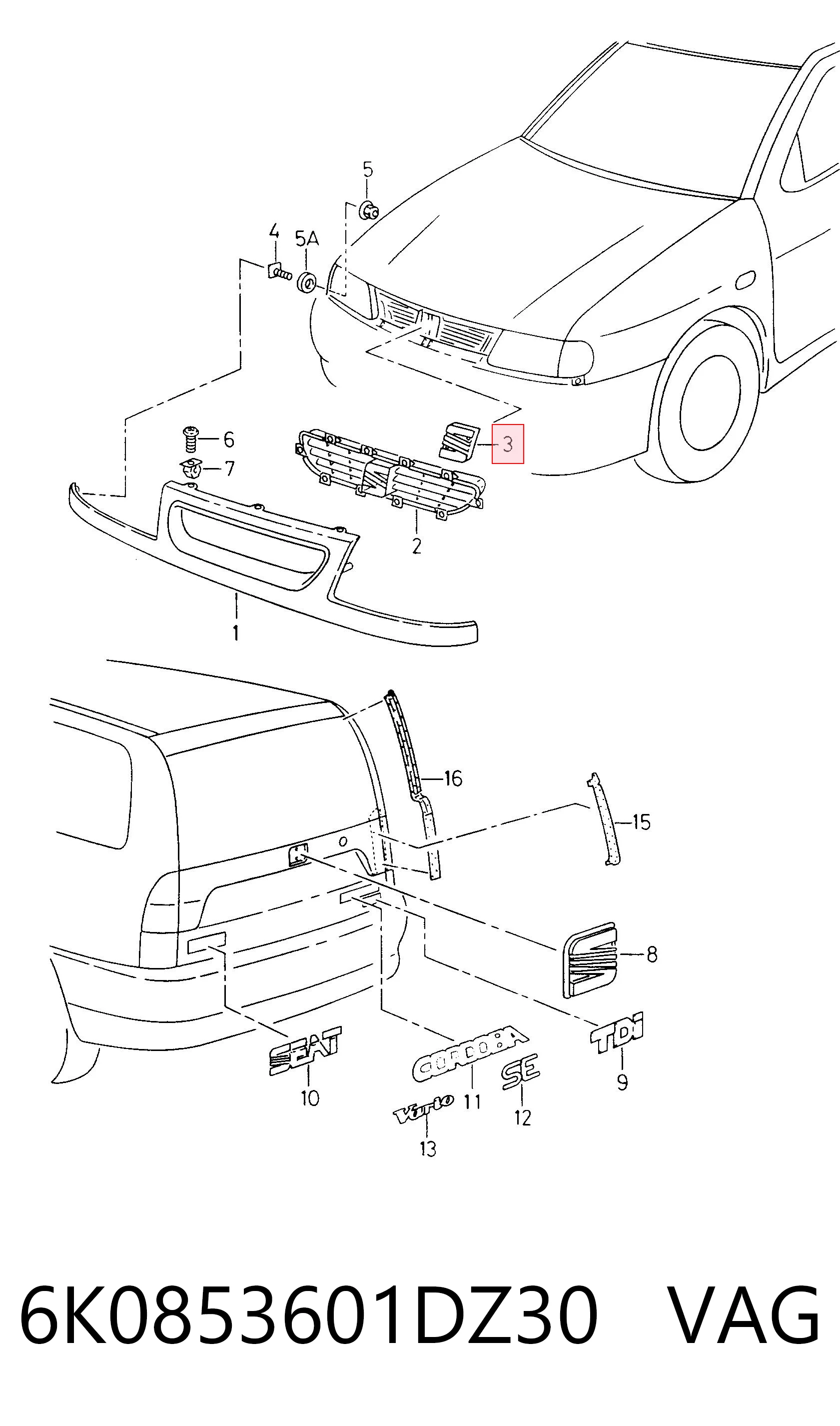 6K0853601DZ30 VAG