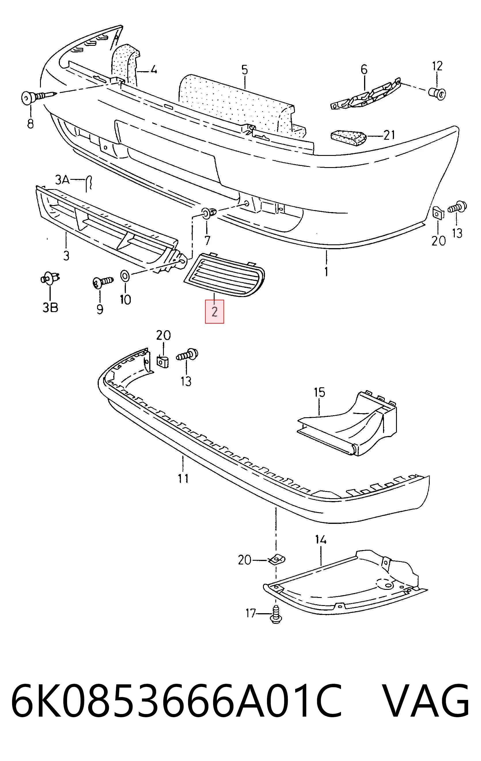 6K0853666A01C VAG