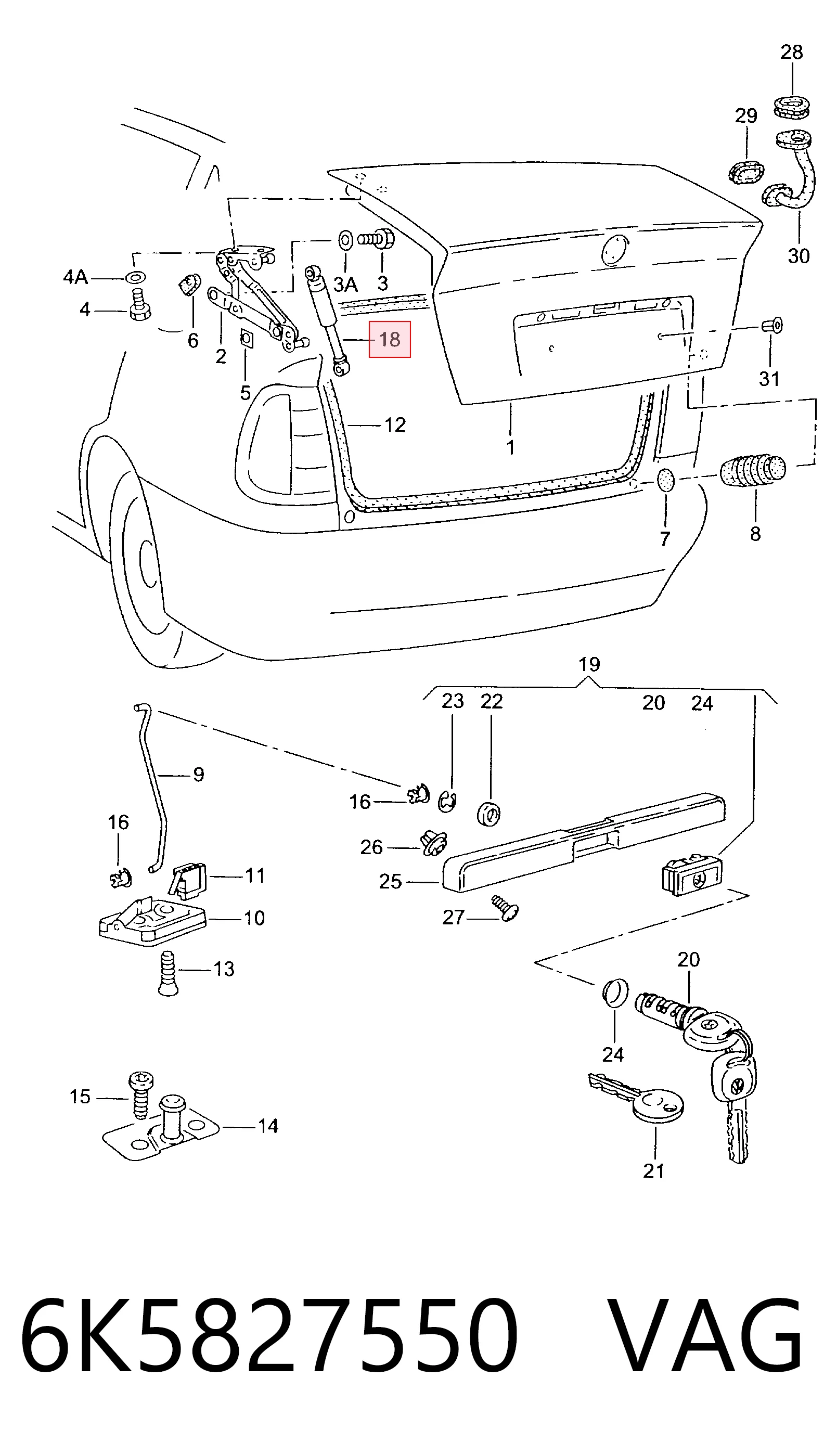  para Volkswagen Polo III (6KV2)