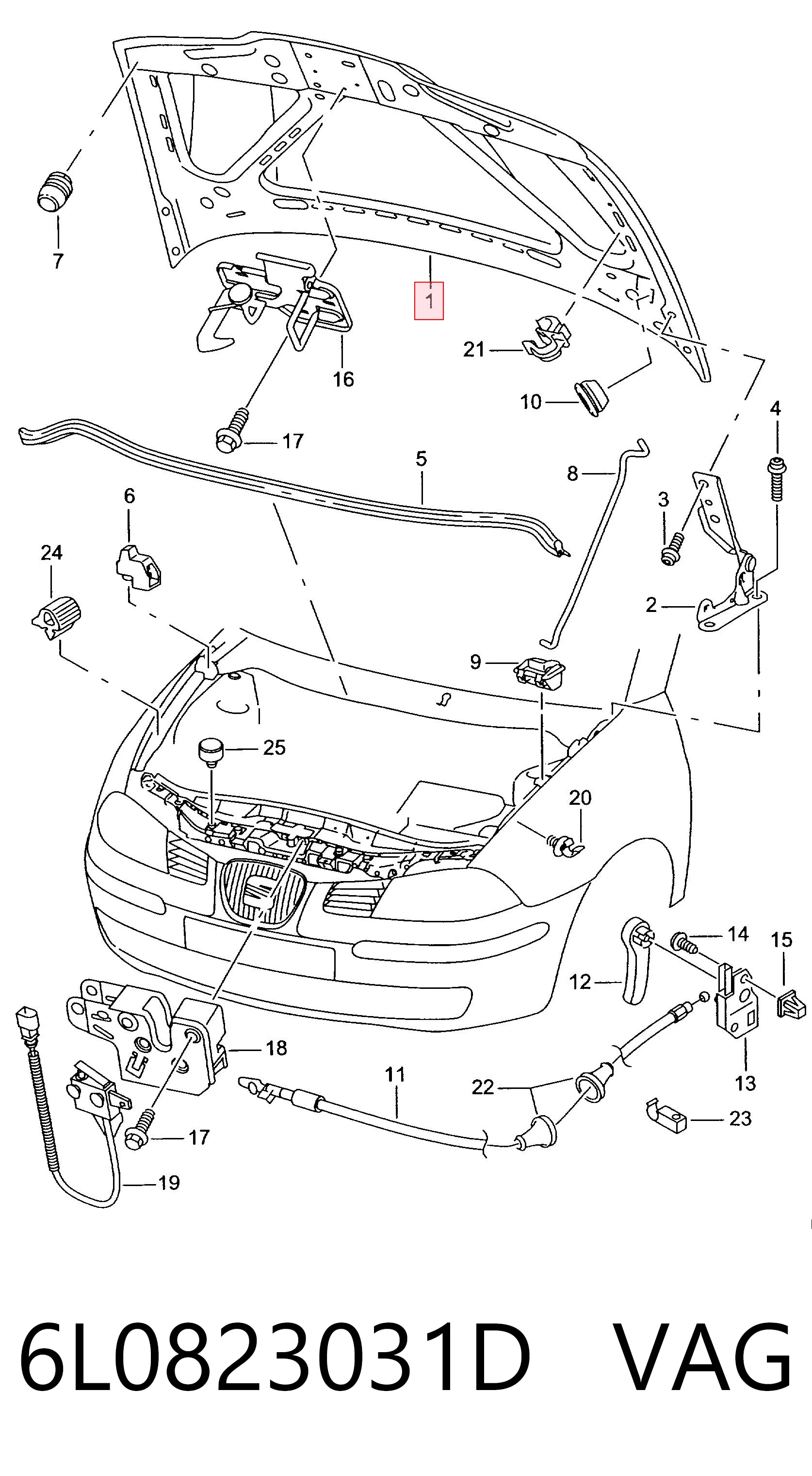 Capota Seat Ibiza III 6L1 ao melhor preço