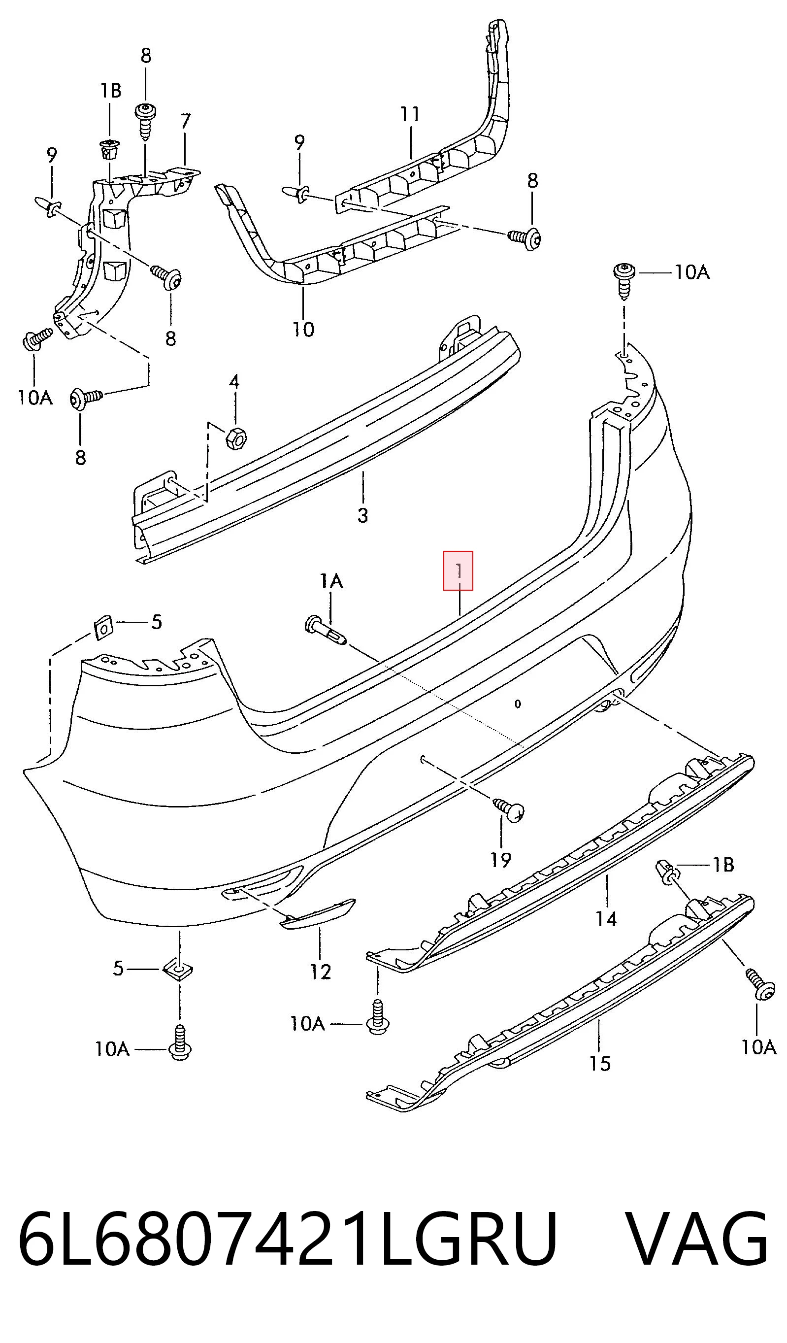 6L6807421LGRU VAG