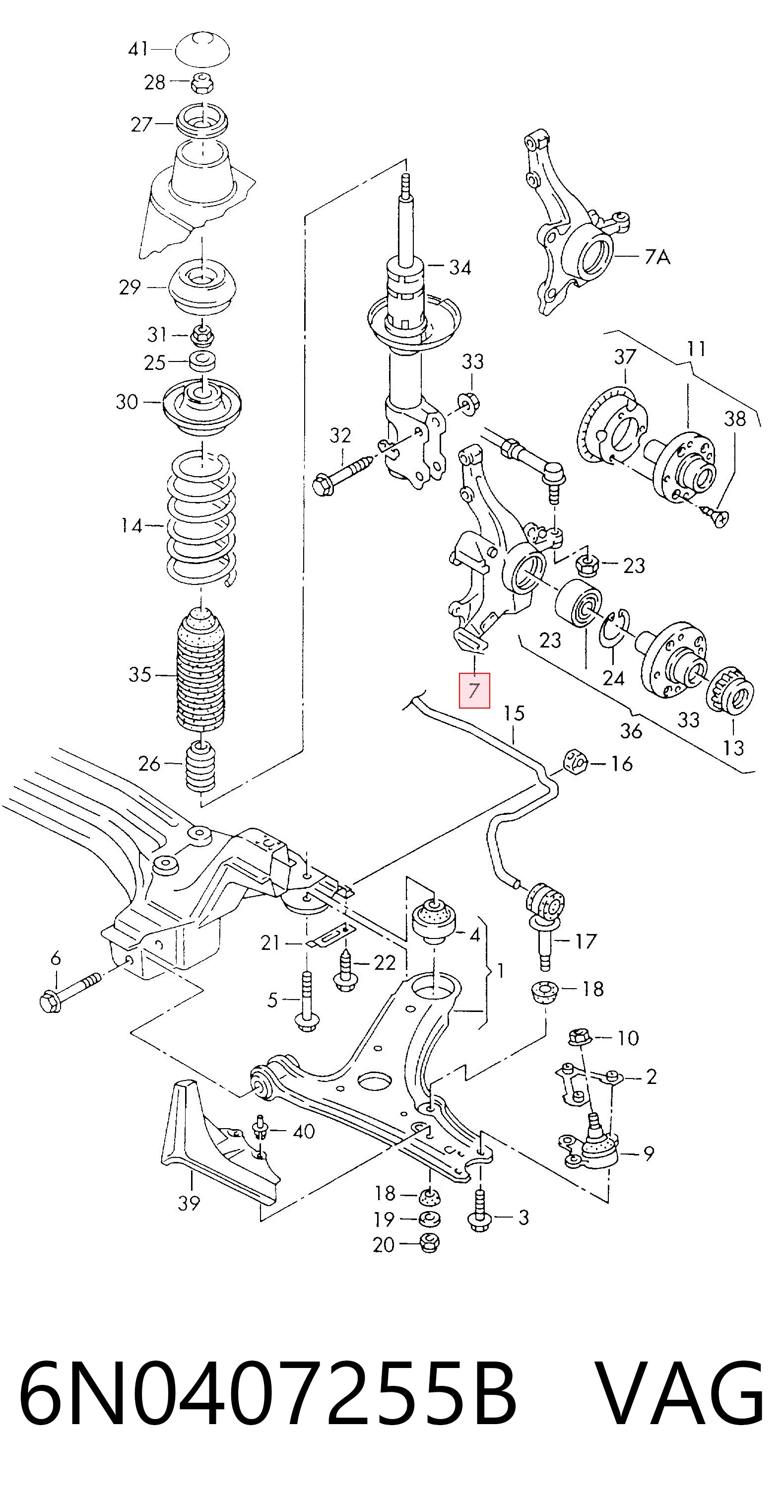 6N0407255B VAG