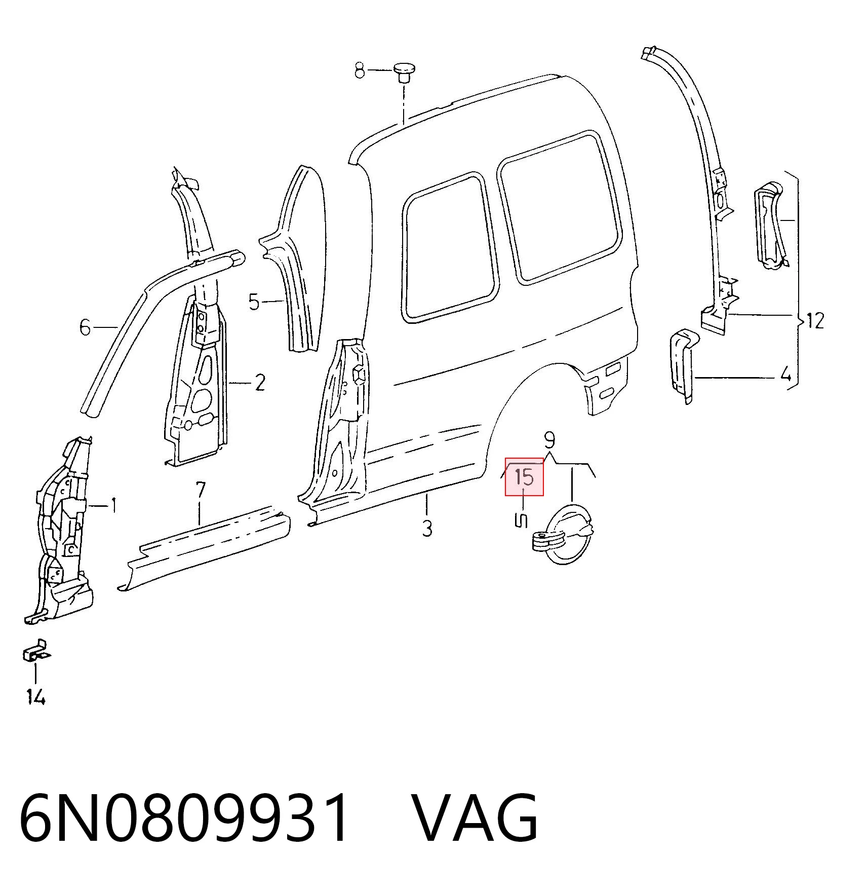 6N0809931 VAG