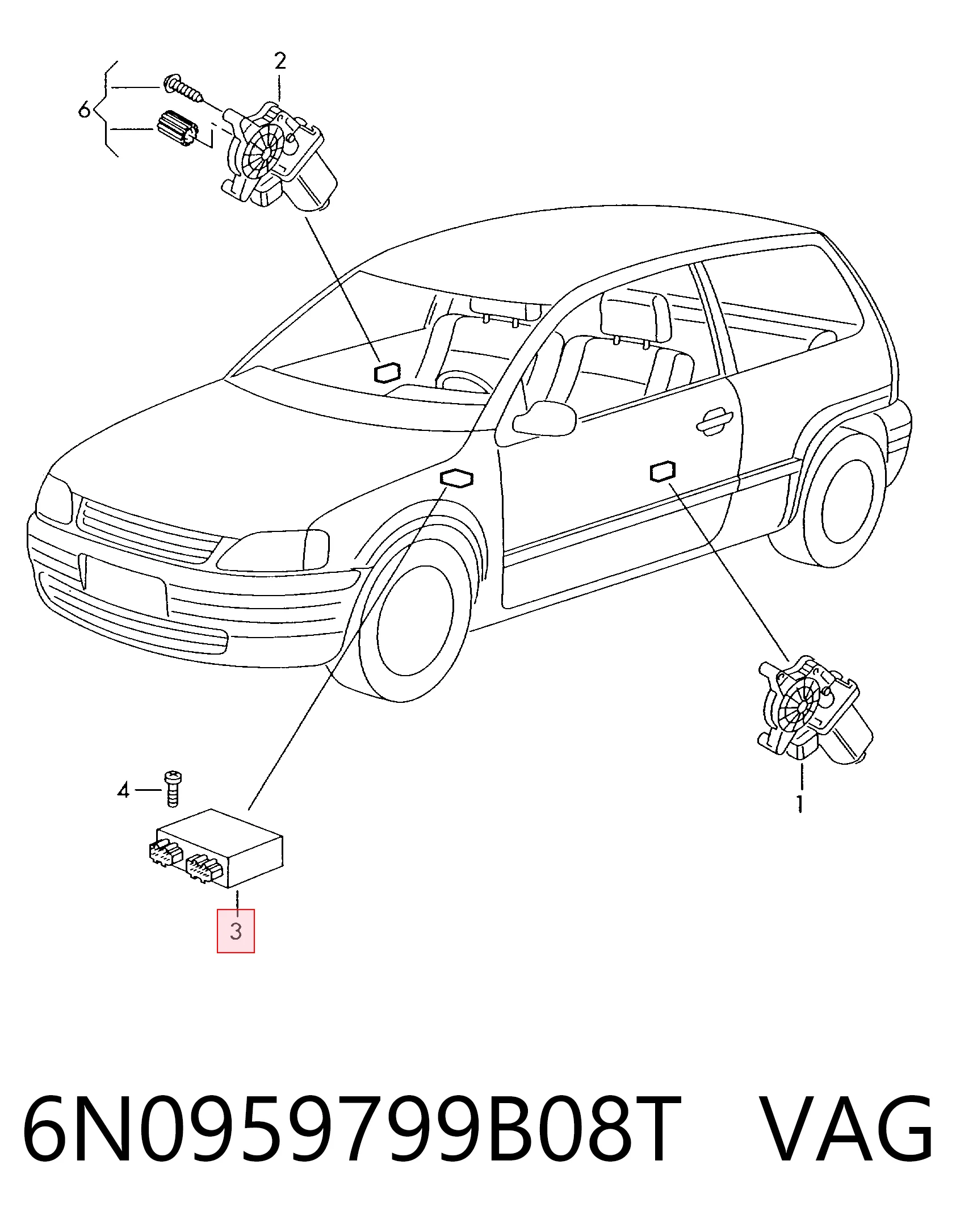 Unidade de conforto Volkswagen Polo III 6KV5 ao melhor preço