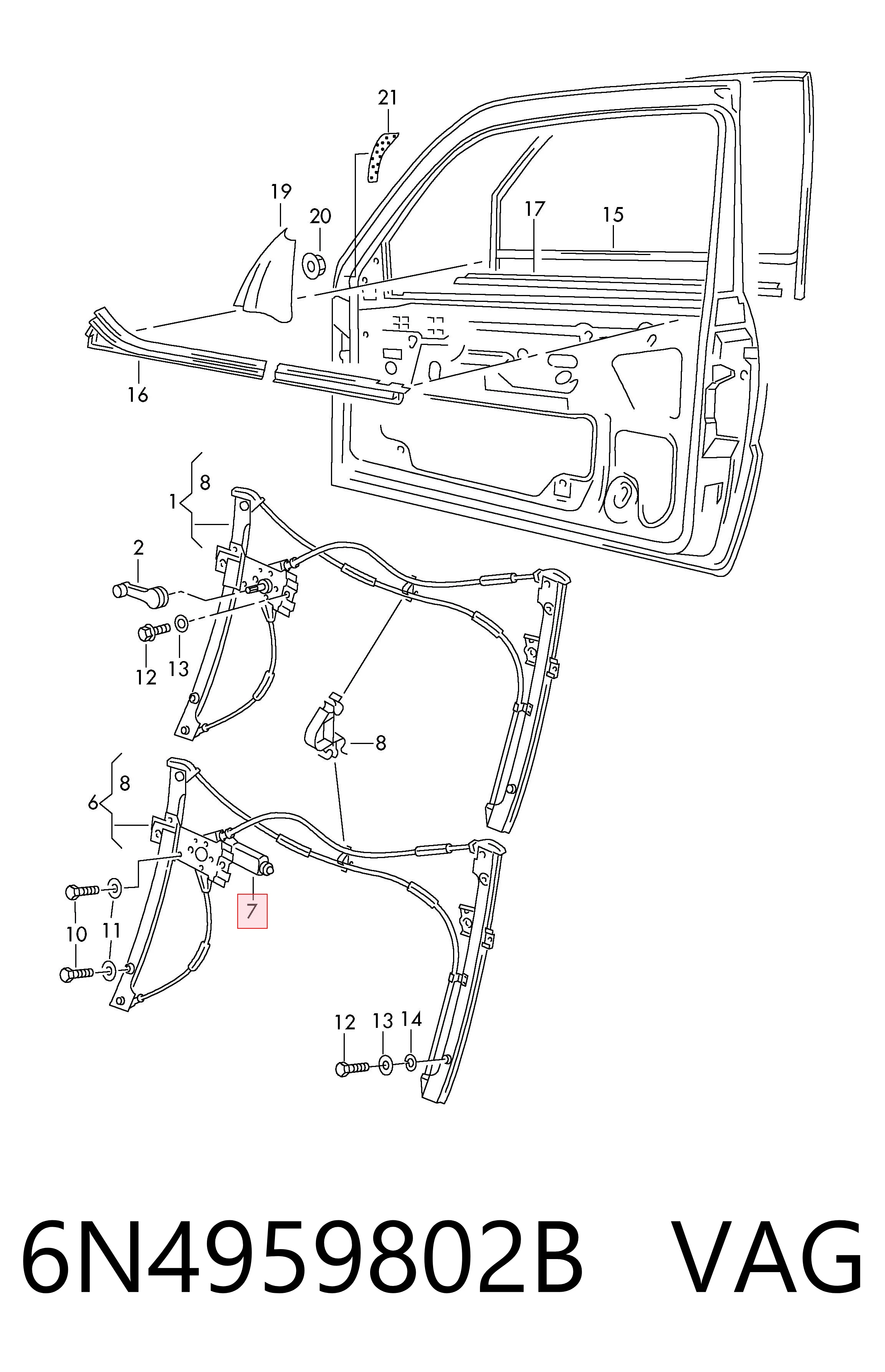 6N4959802B VAG