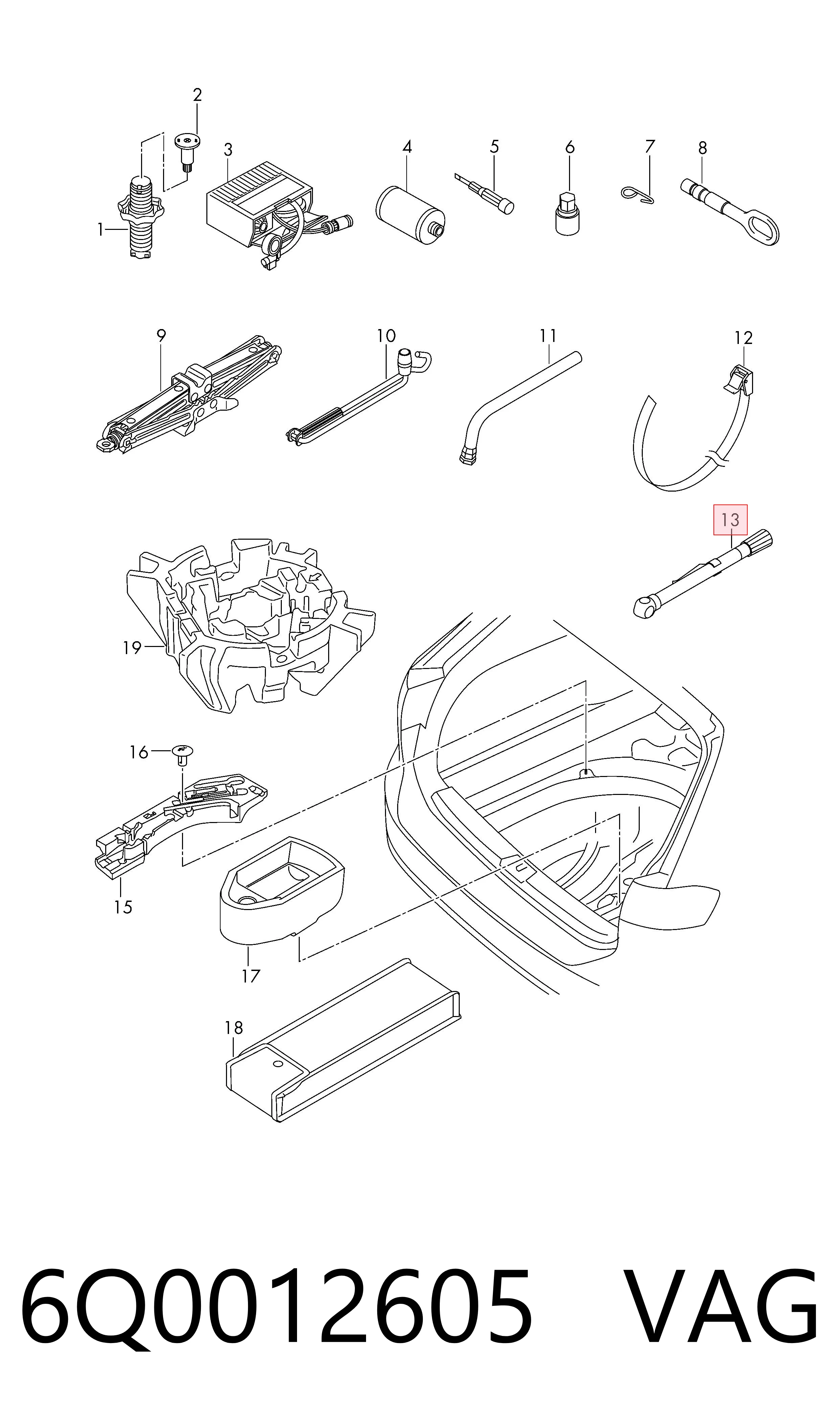  VAG 6Q0012605 preço, a partir de 118,71 USD