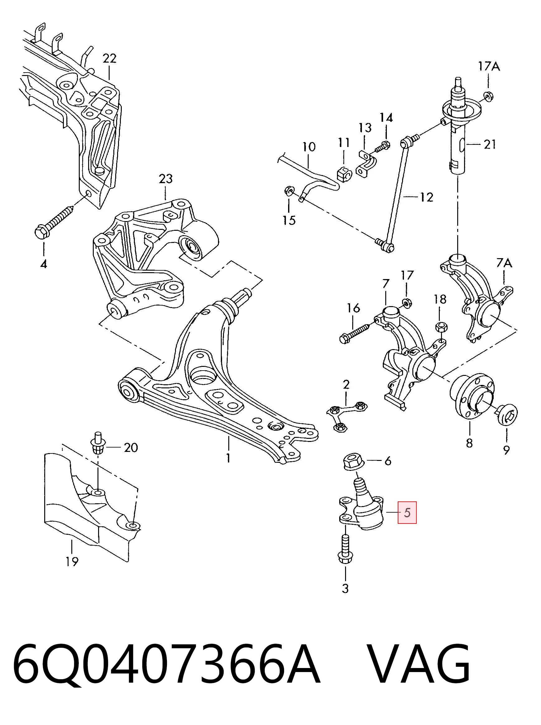 6Q0407366A VAG