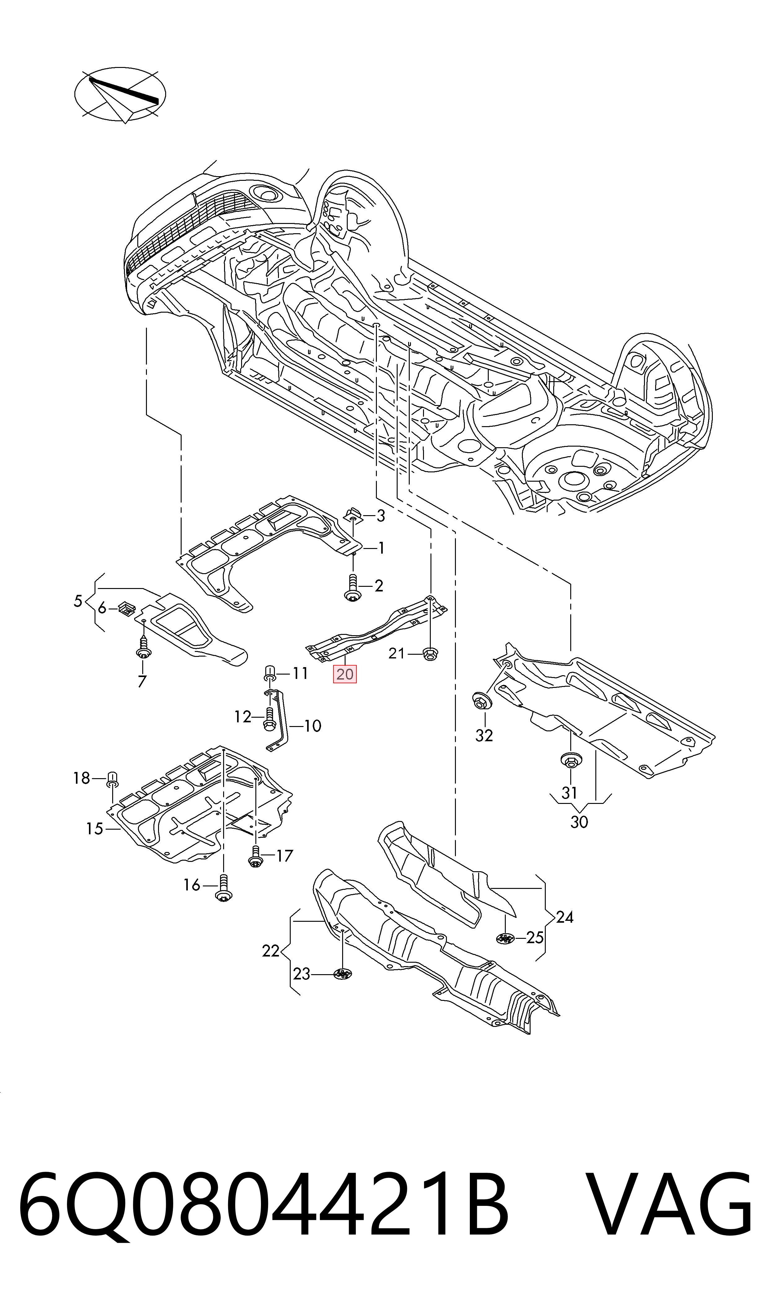 6Q0804421B VAG 