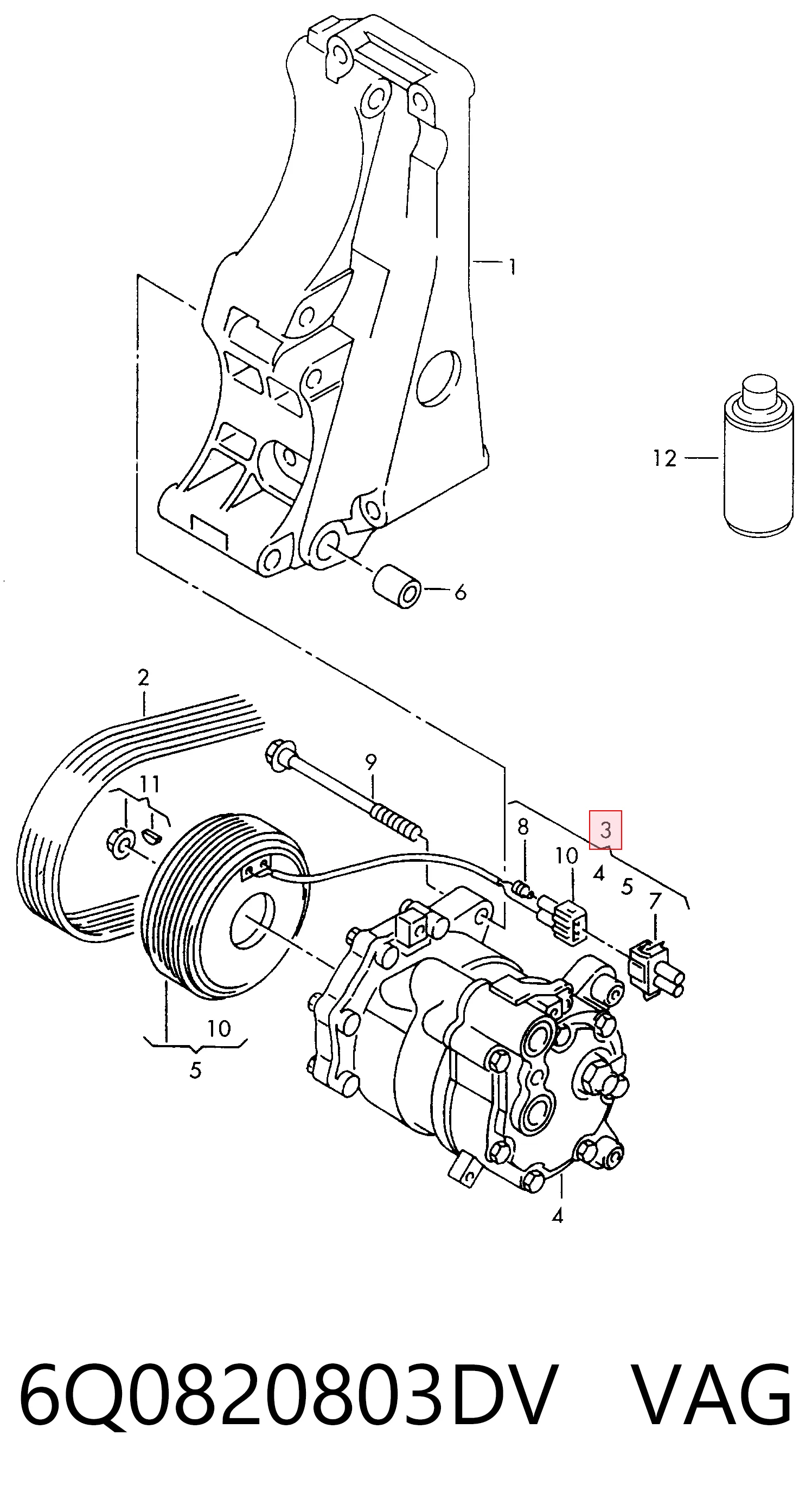 6Q0820803DV VAG