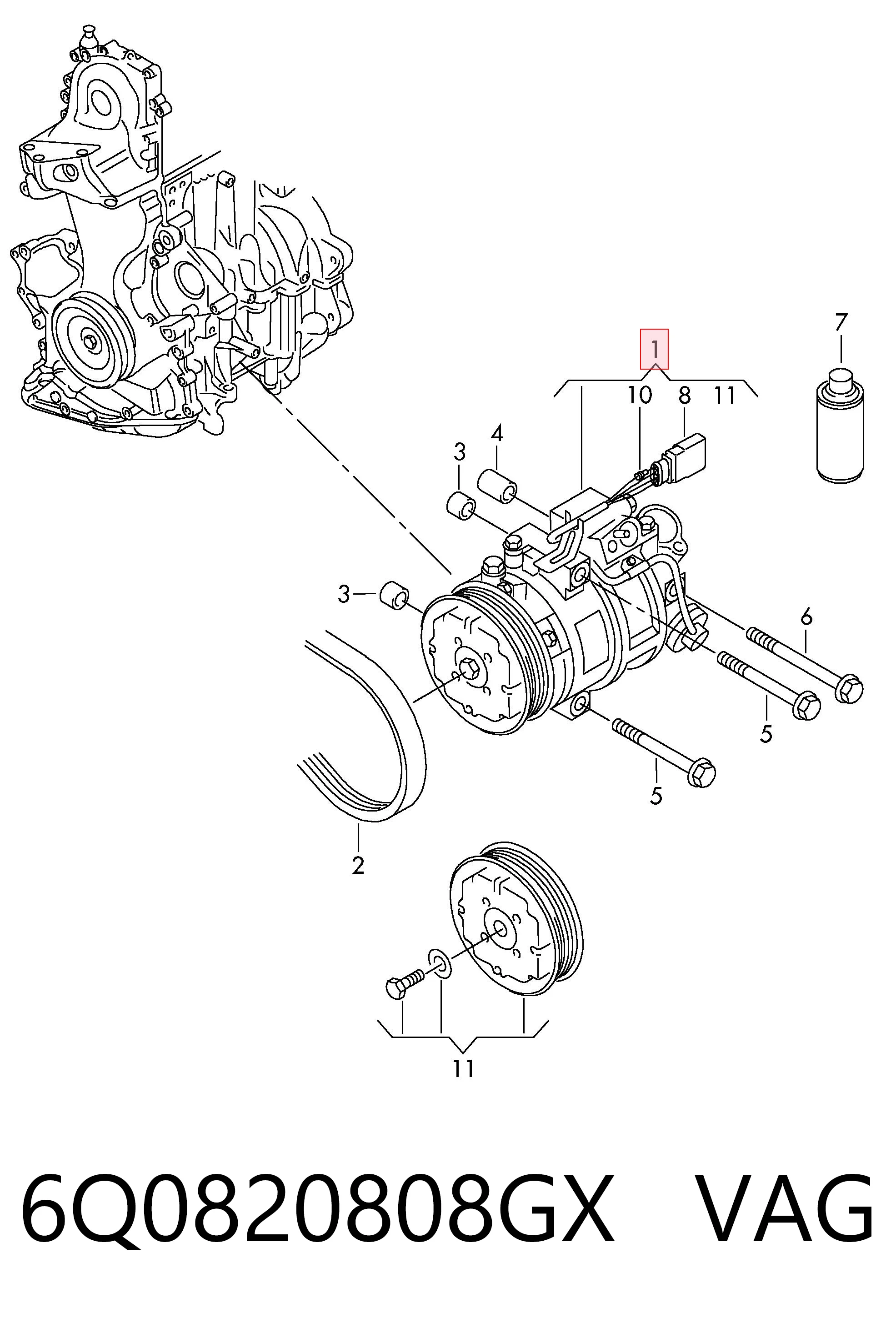 6Q0820808GX VAG