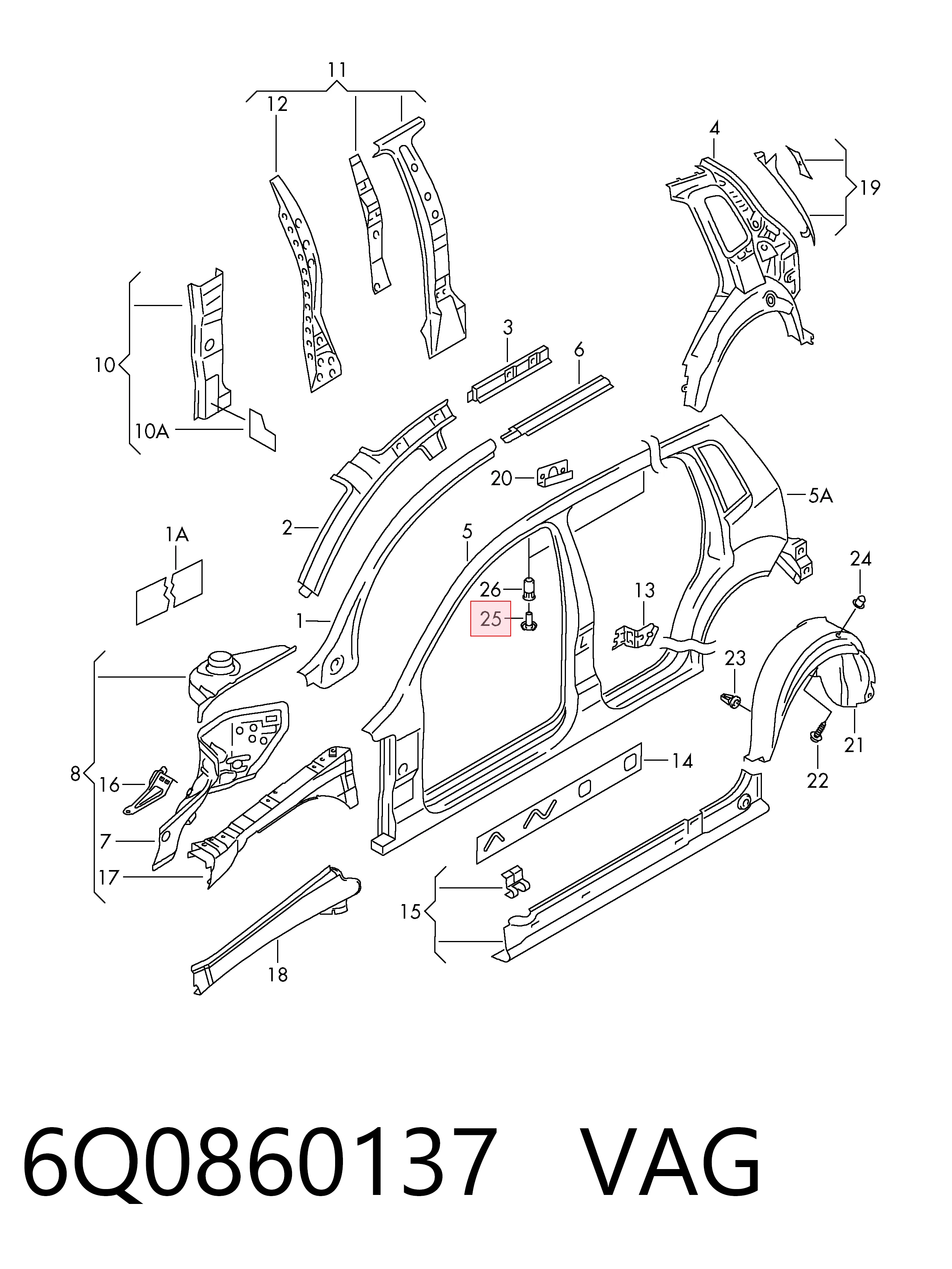 6Q0860137 VAG