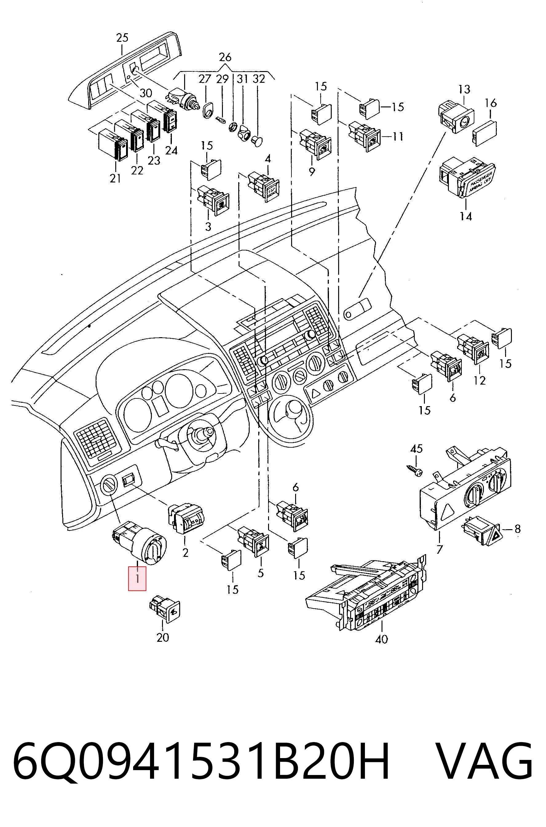 6Q0941531B20H VAG