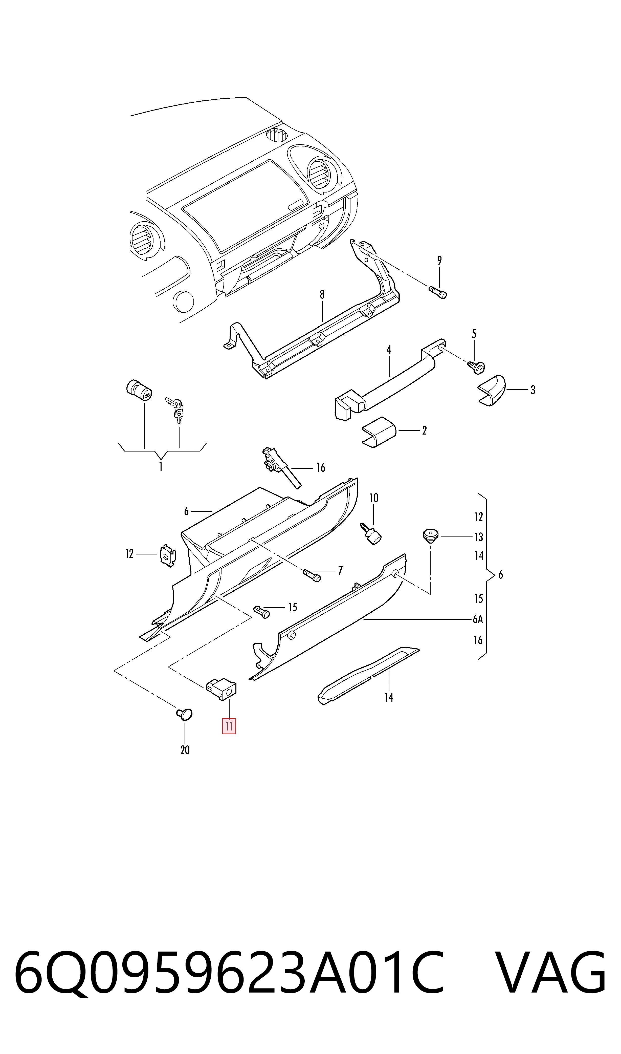 6Q0959623A01C VAG