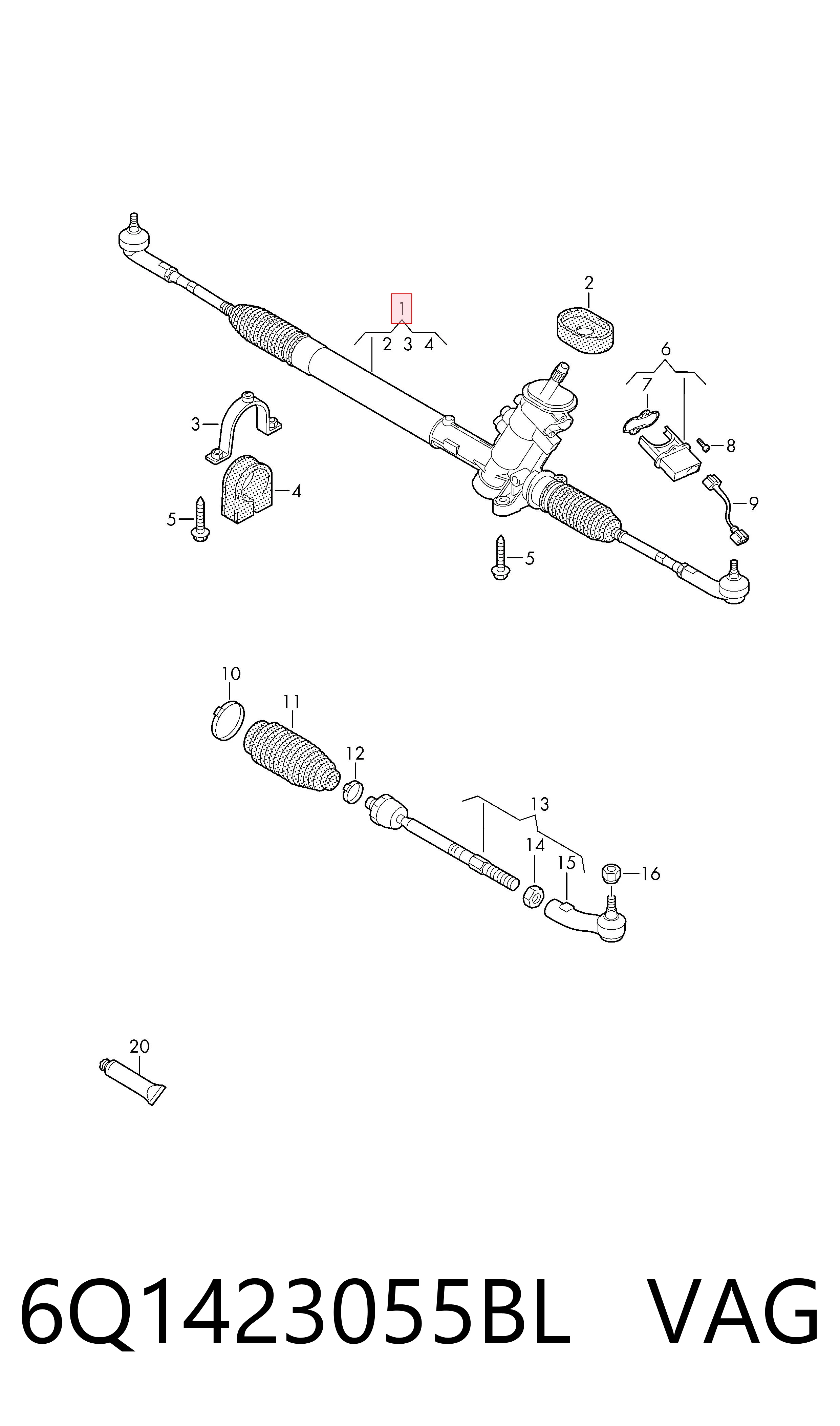 6Q1423055BL VAG