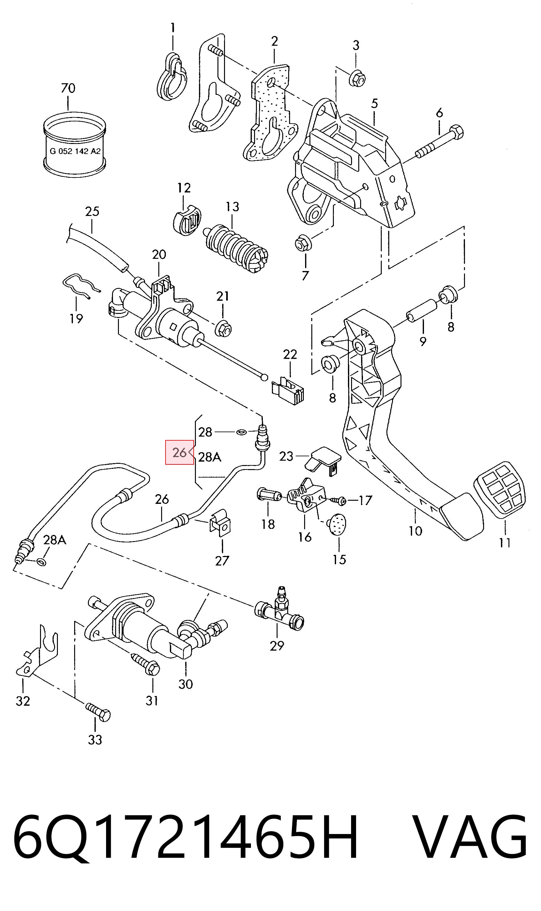 Mangueira de embraiagem Seat Ibiza preço, a partir de 104,75 USD