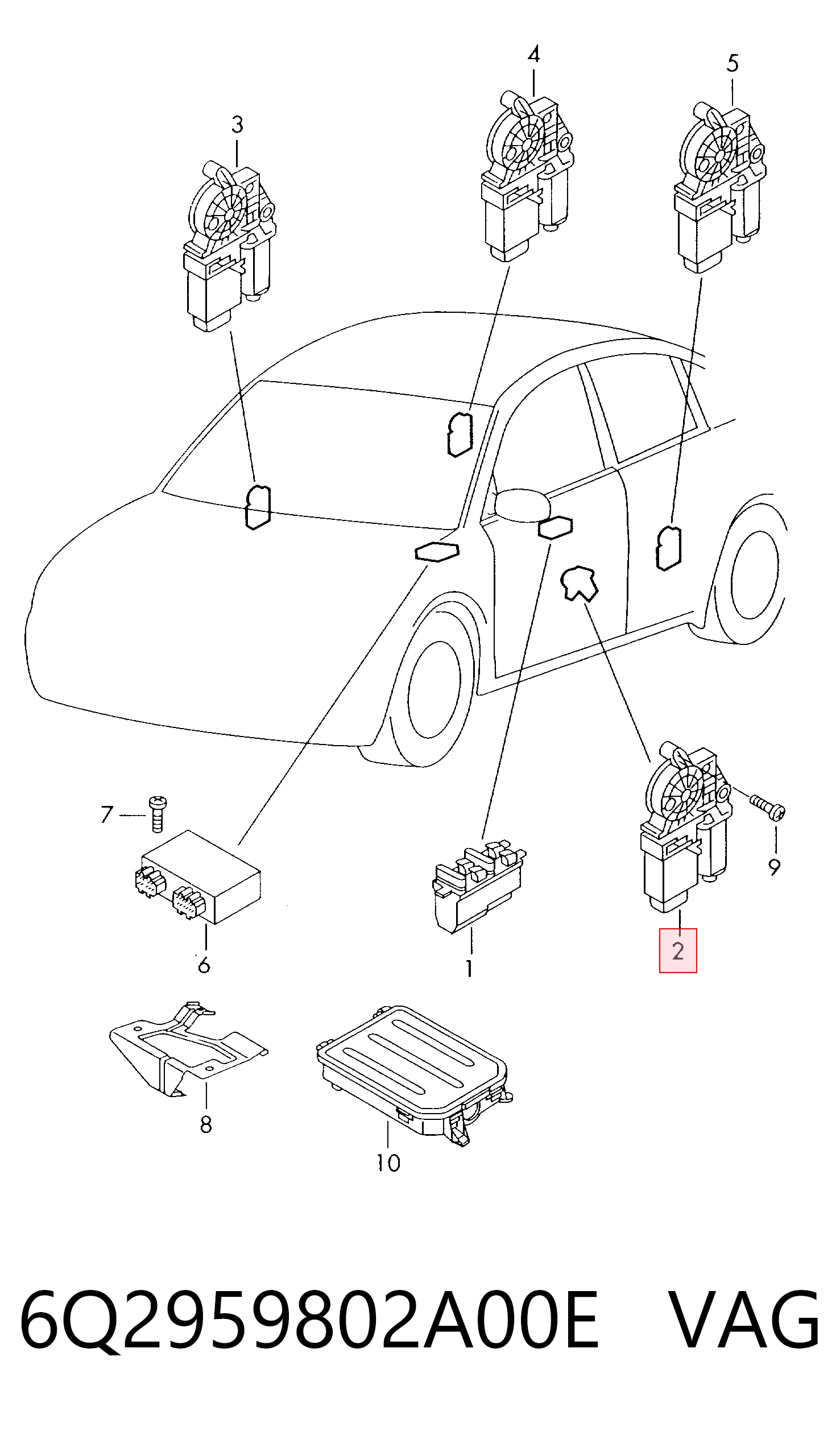 6Q2959802A00E VAG