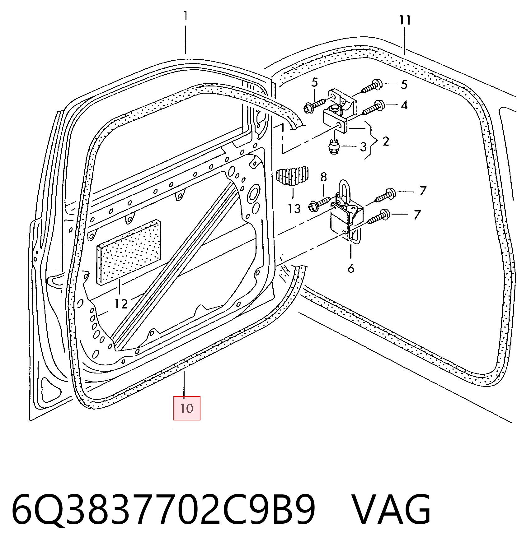 6Q3837702C9B9 VAG