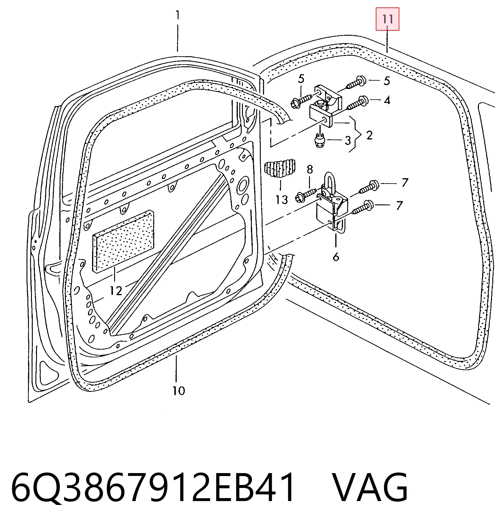6Q3867912EB41 VAG