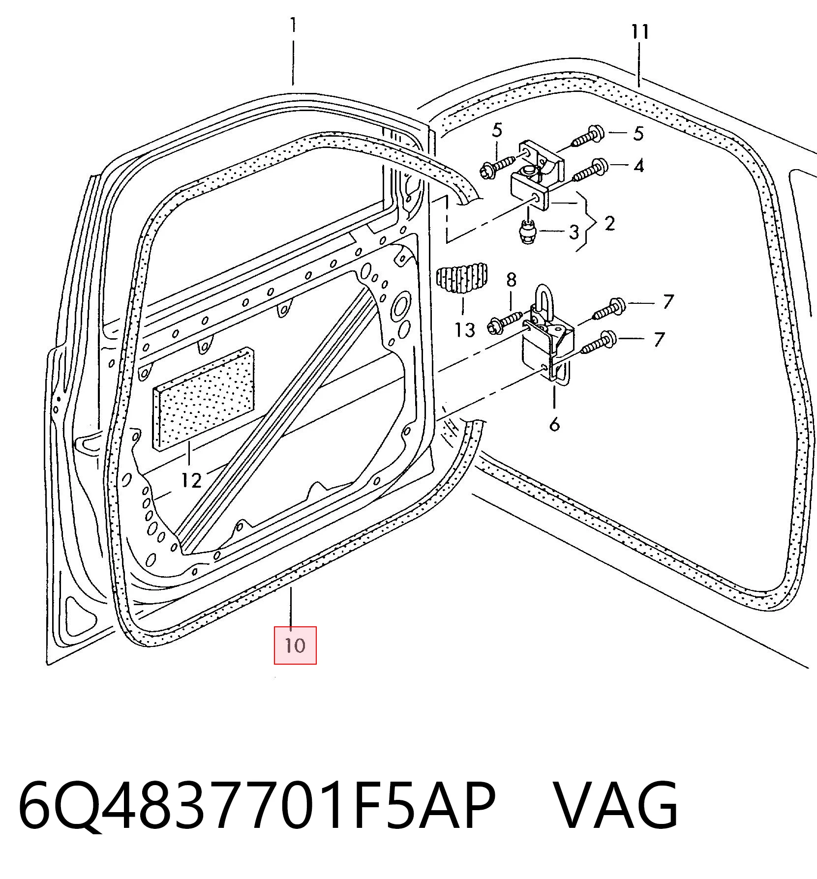 6Q4837701F5AP VAG
