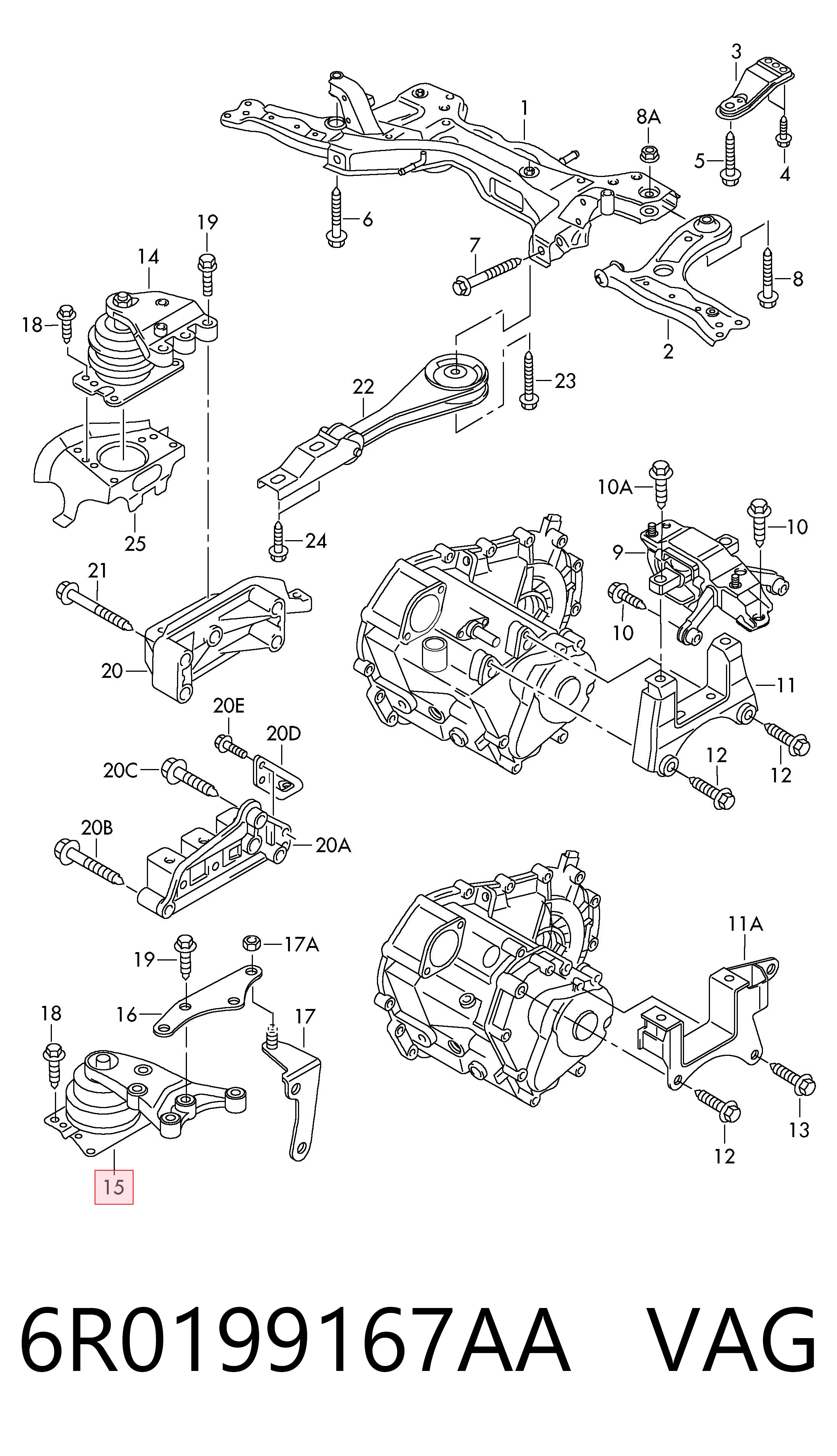 6R0199167AA VAG