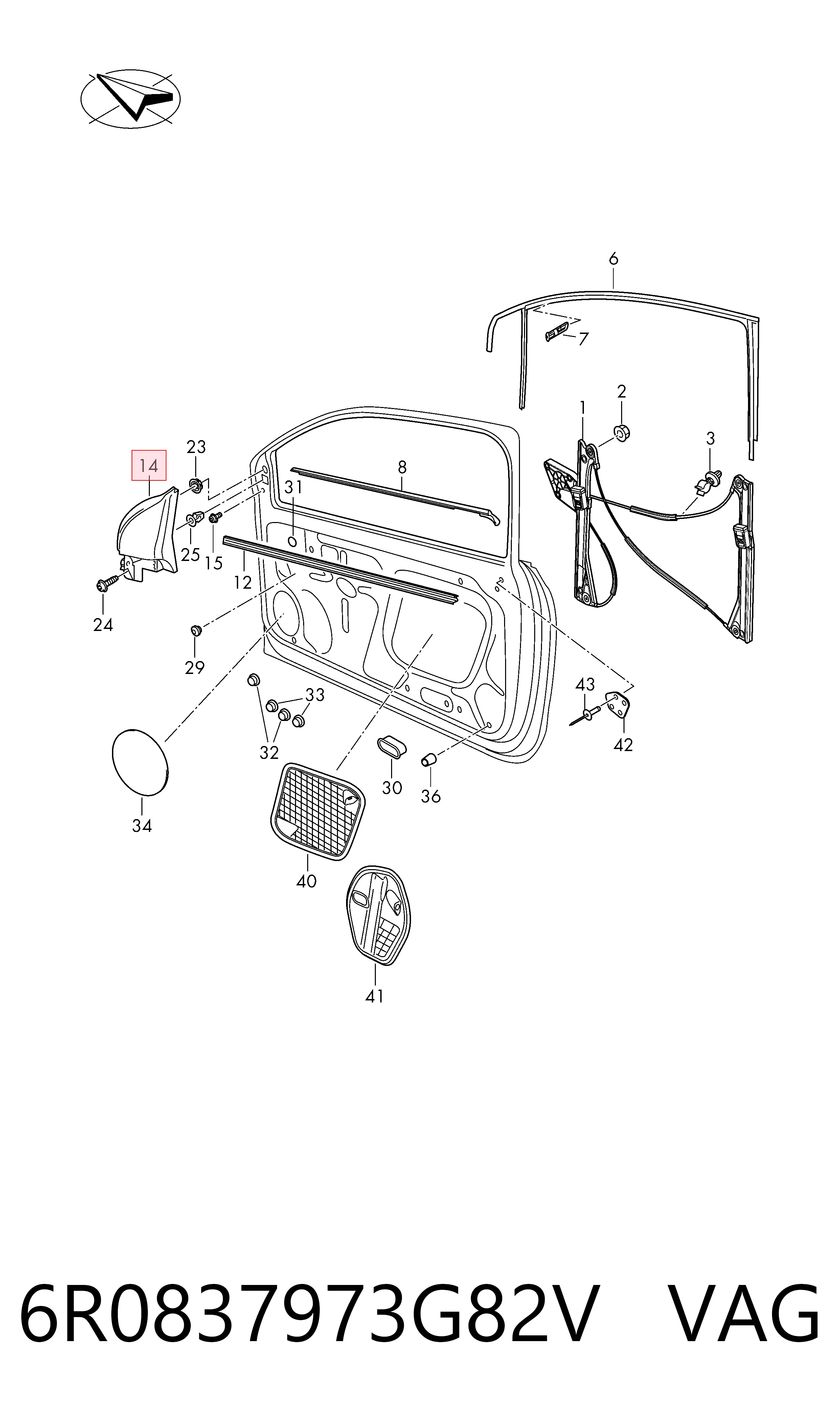 6R0837973G82V VAG