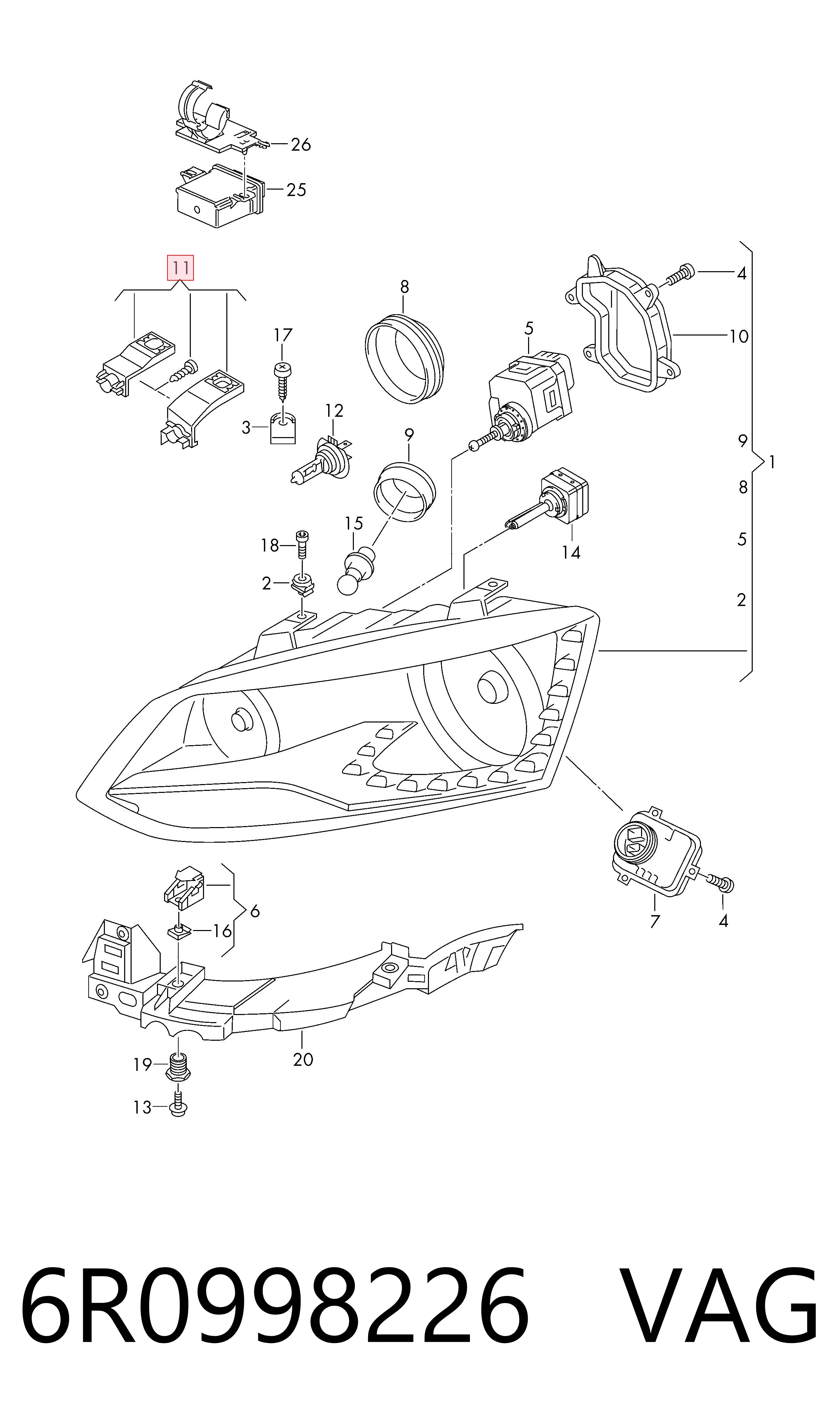 6R0998226 VAG