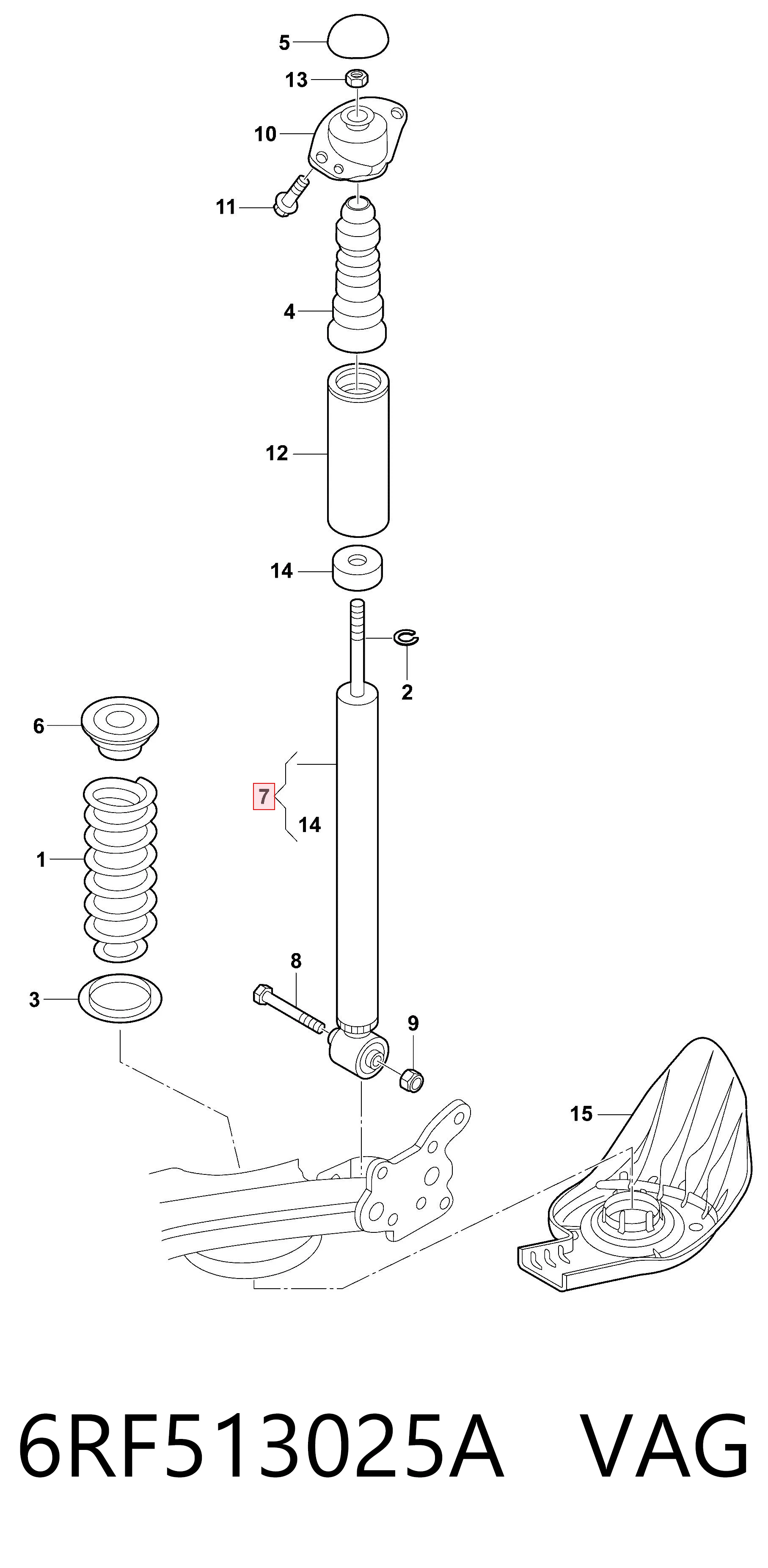 6RF513025A VAG