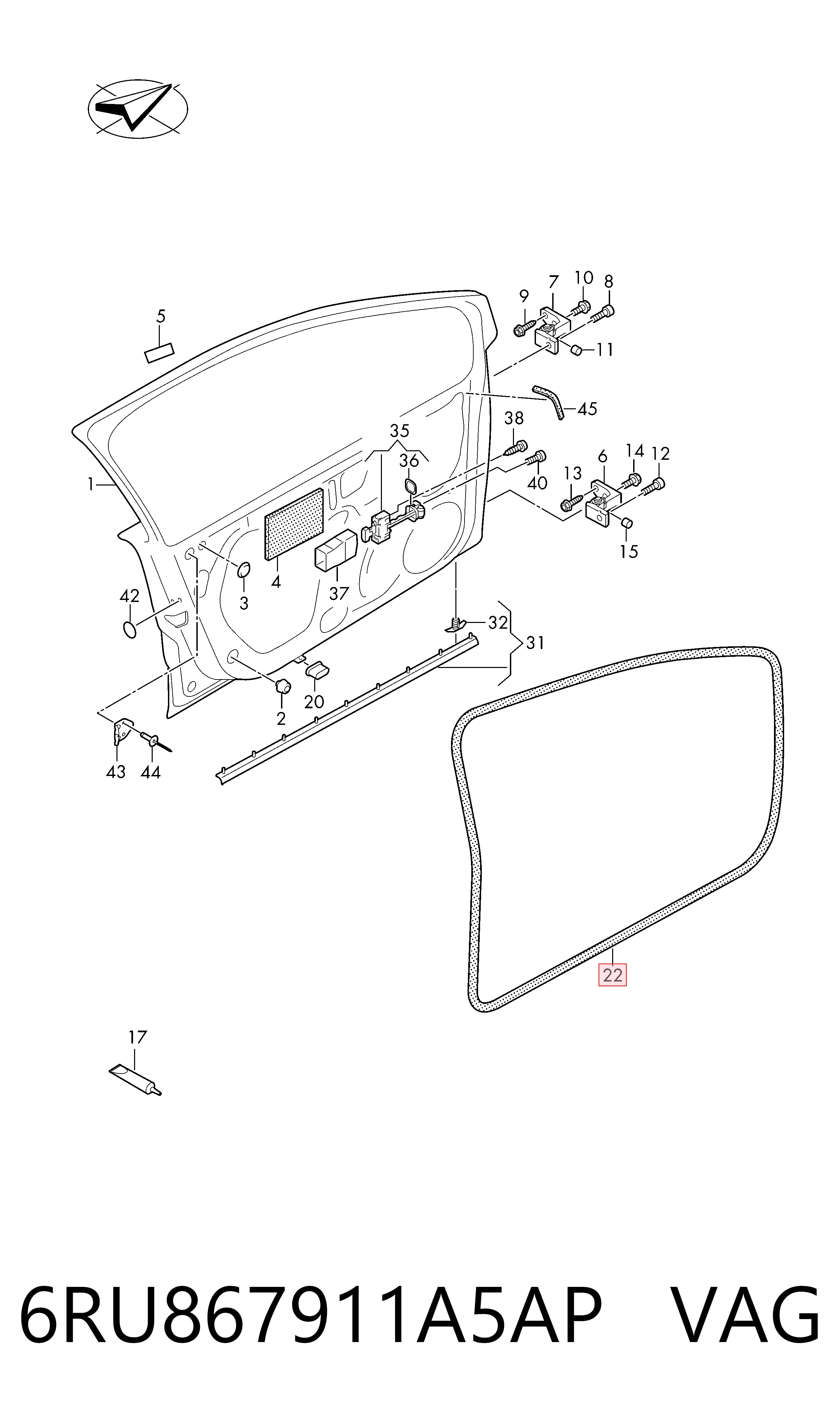6RU867911A5AP VAG