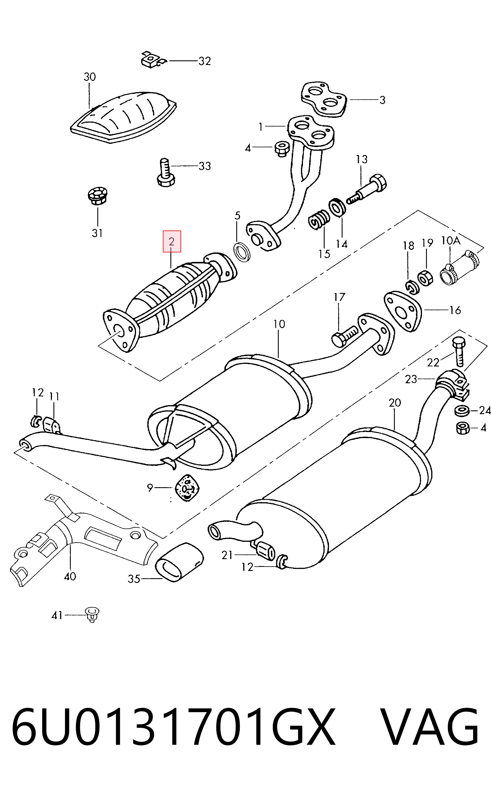 Convertidor - catalisador para Skoda Felicia 6U1