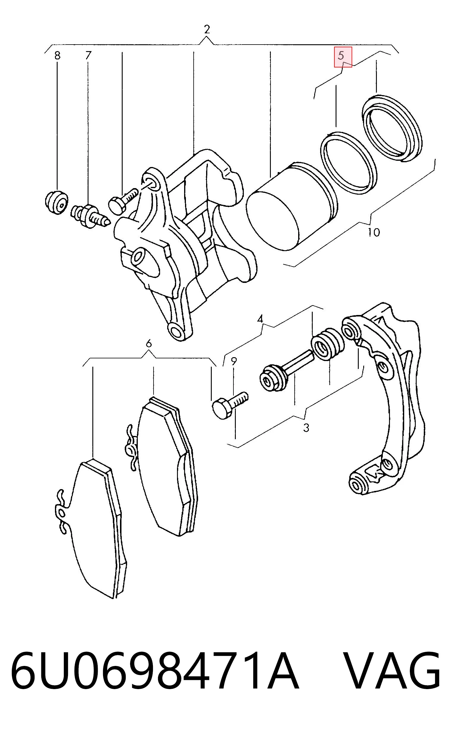  para Audi 80  (8C2)