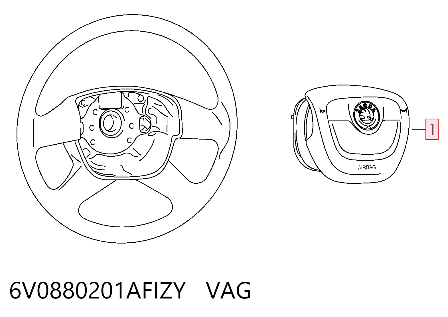 6V0880201AFIZY VAG