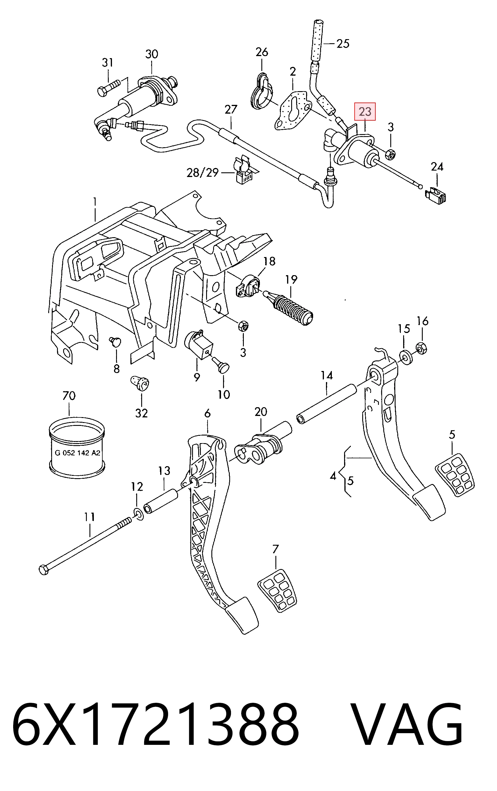 Cilindro mestre de embraiagem C85022 Brembo