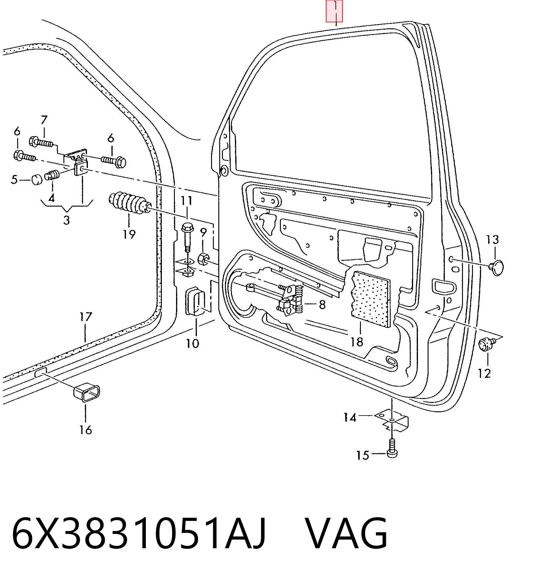 6X3831051AJ VAG