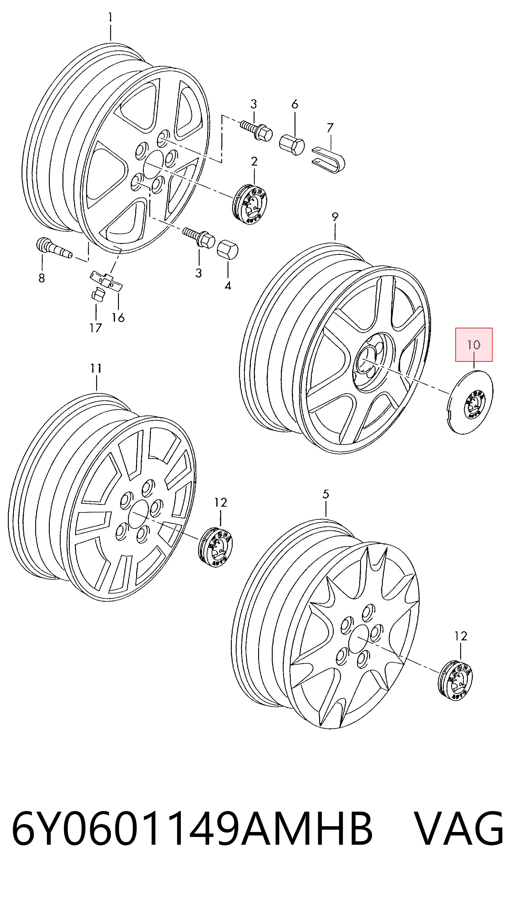 6Y0601149AMHB VAG