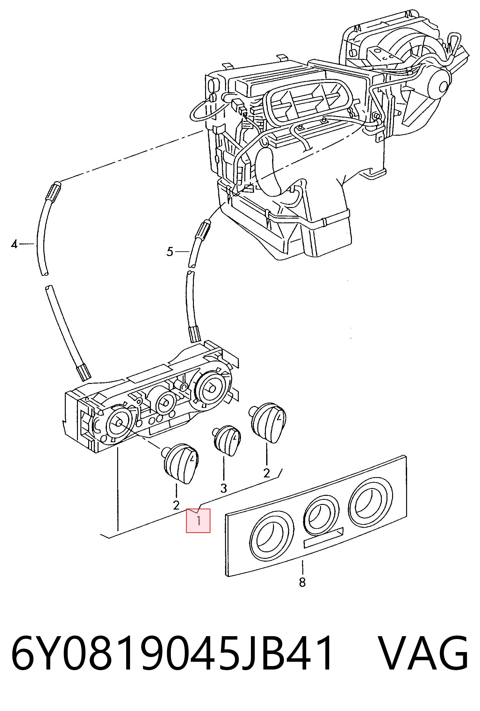 Unidade de controlo dos modos de aquecimento/condicionamento Skoda Fabia preço, a partir de 36,64 USD