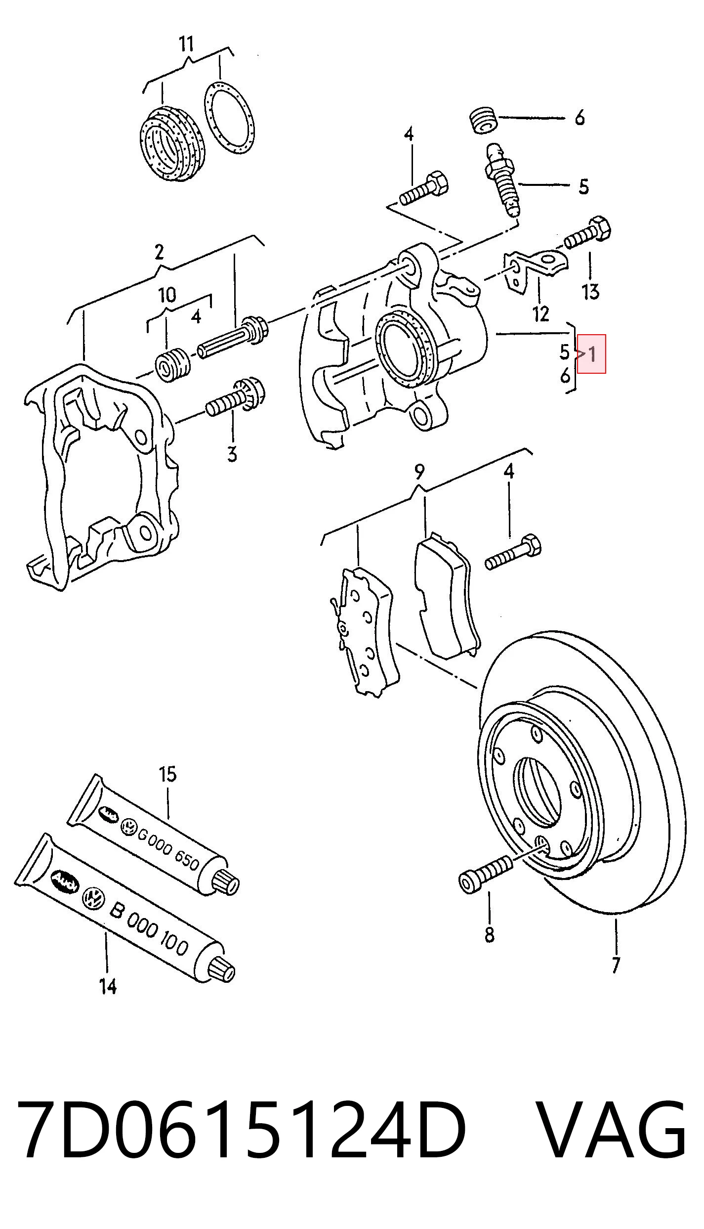 7D0615124D VAG
