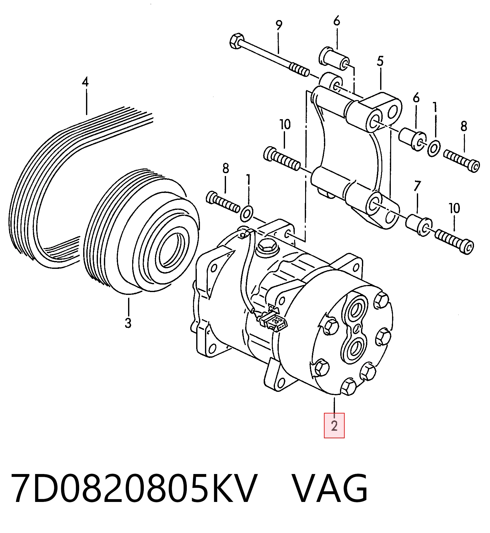 7D0820805KV VAG