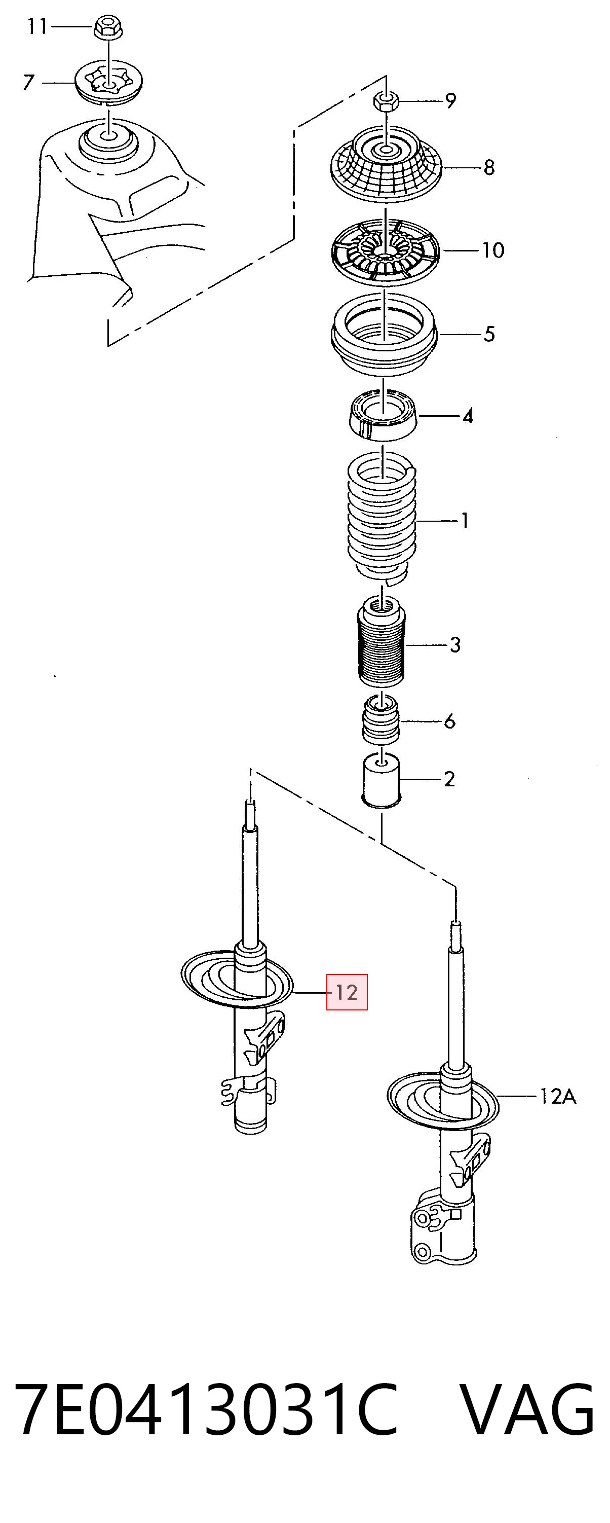 Amortecedor dianteiro Magneti Marelli 7219G preço, a partir de 95,91 USD
