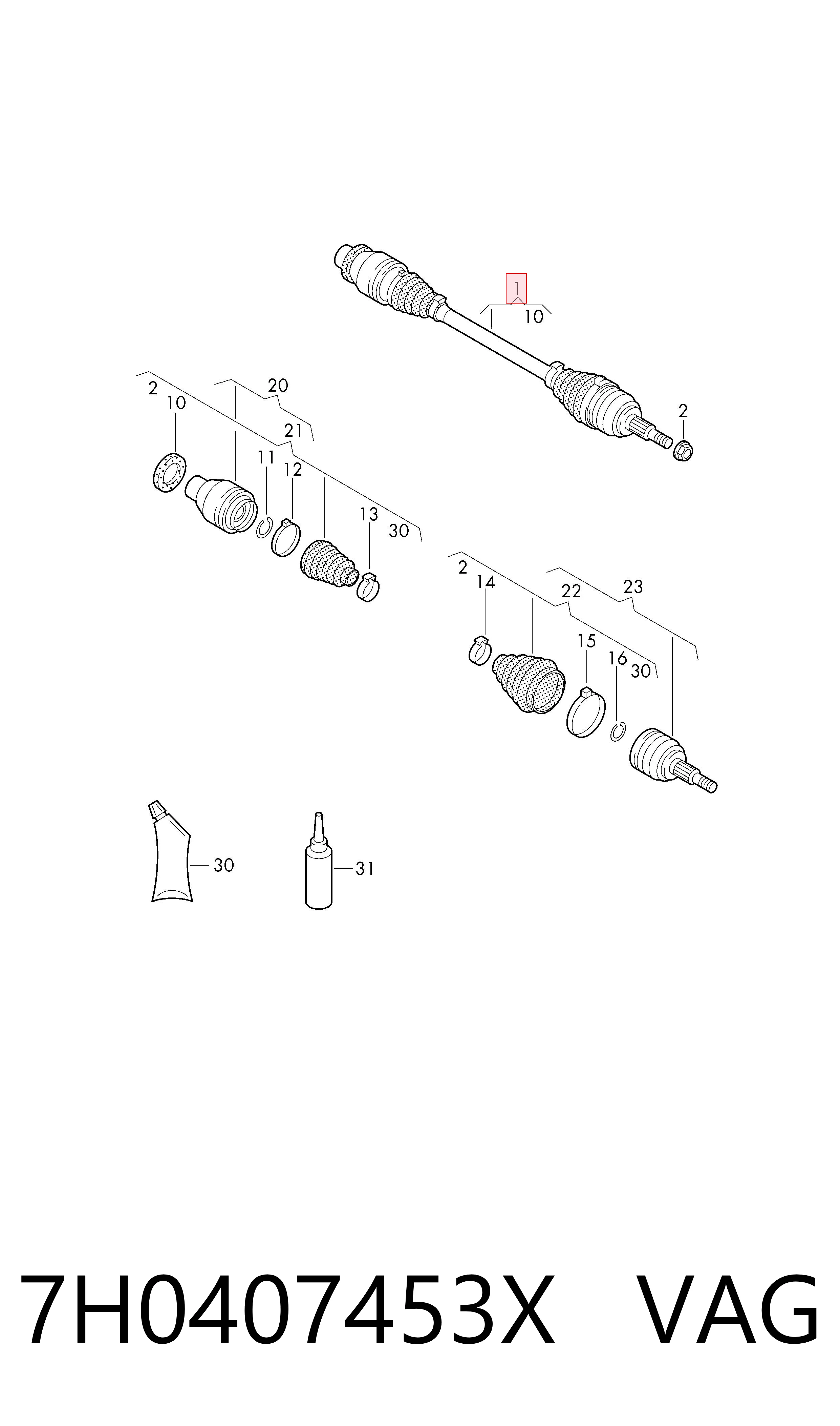 7H0407453X VAG
