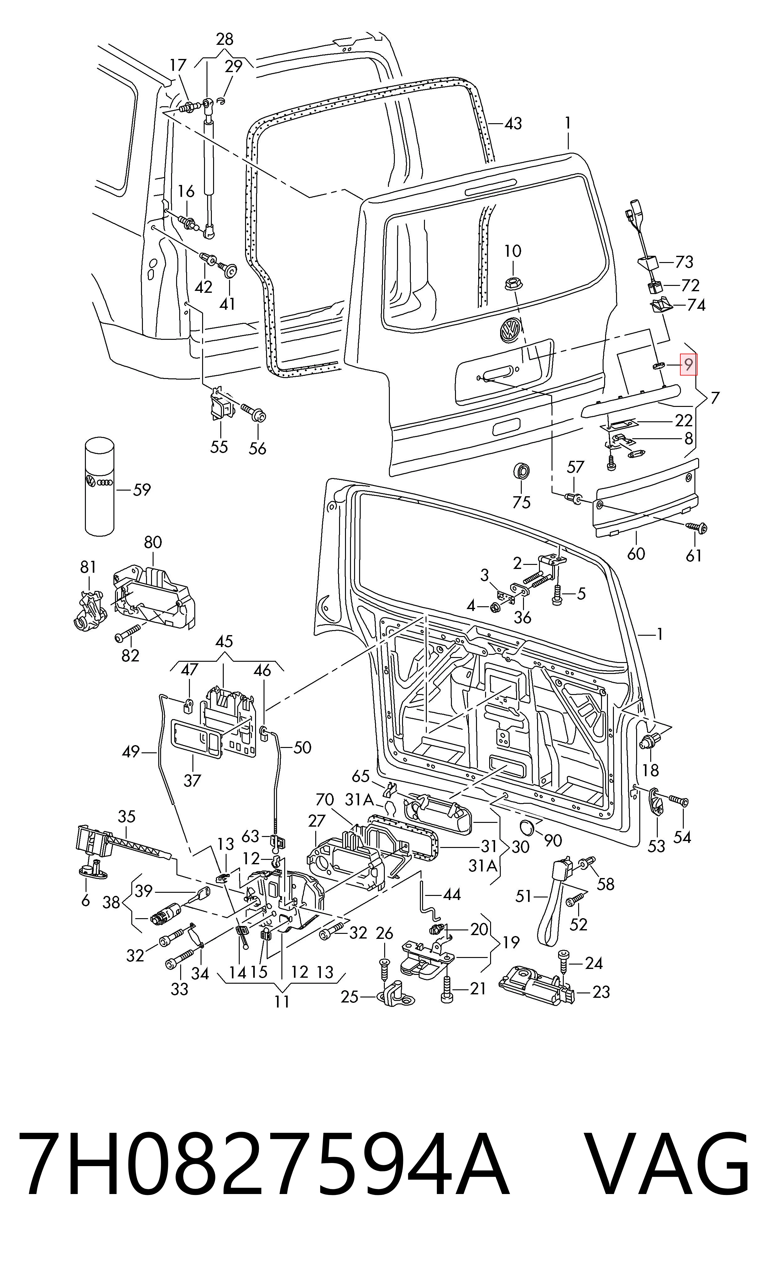  VAG 7H0827594A preço, a partir de 22,77 USD